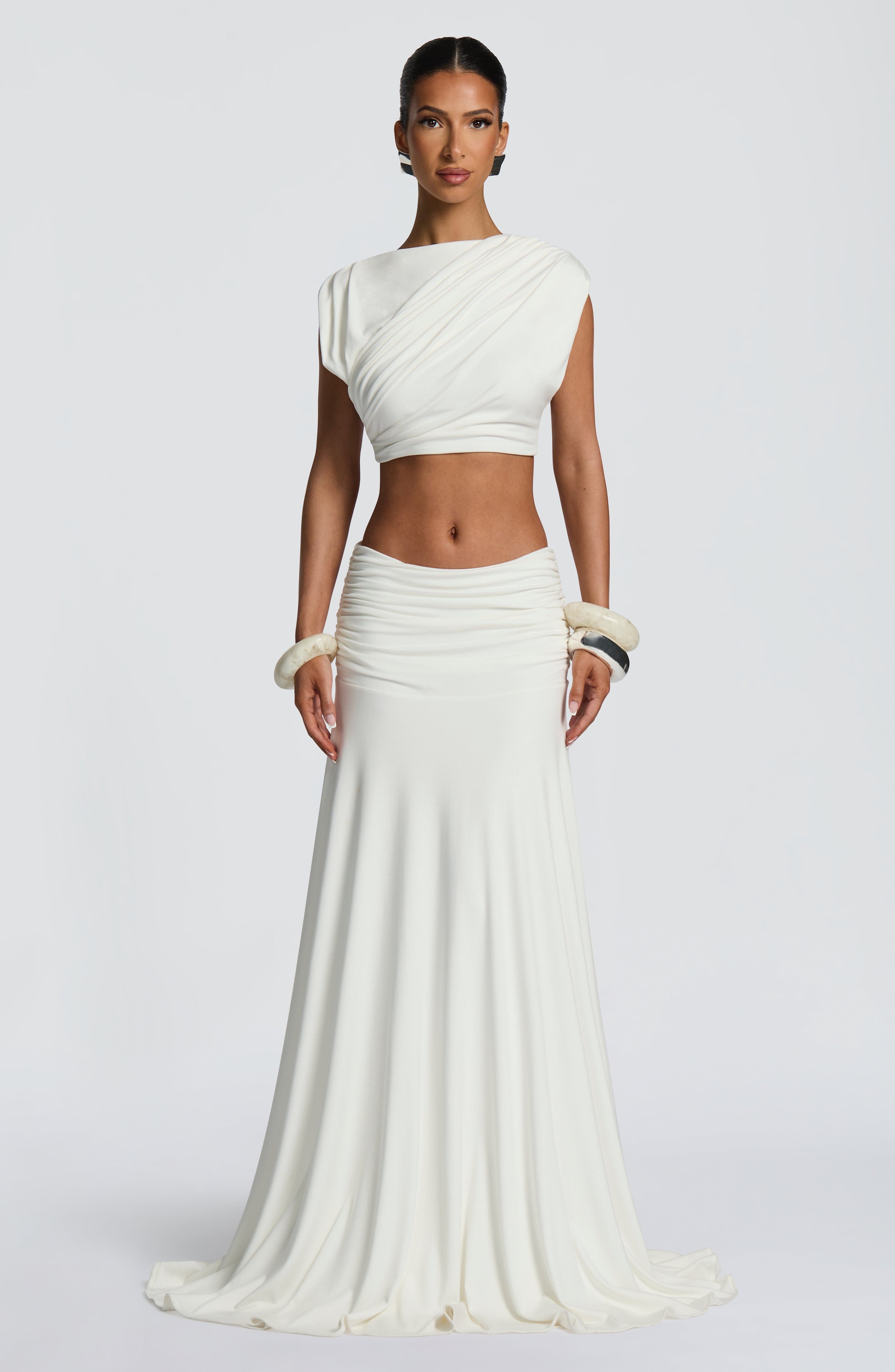 Paige Maxi Skirt - Ivory - Image 8
