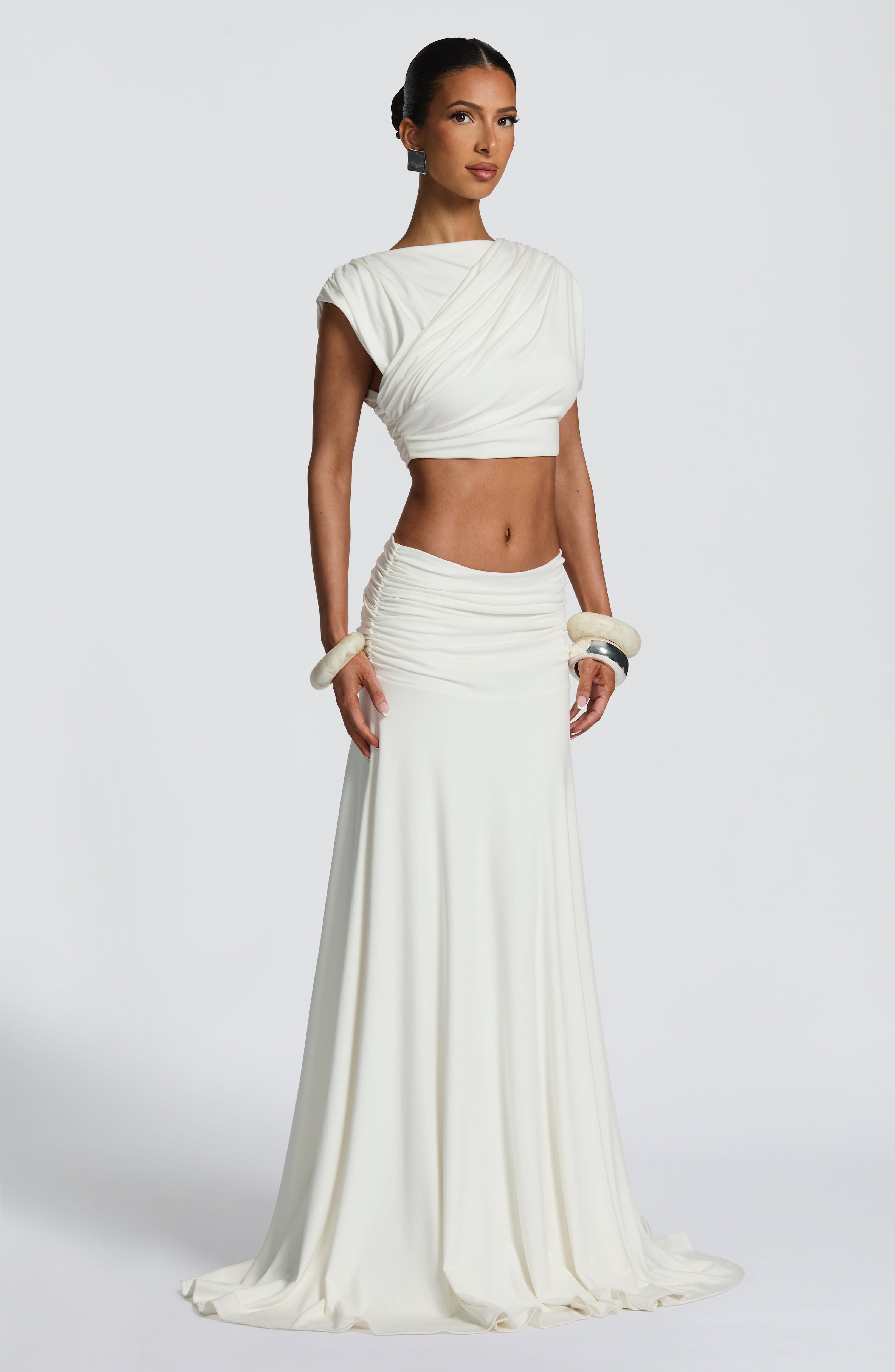 Paige Maxi Skirt - Ivory - Image 2