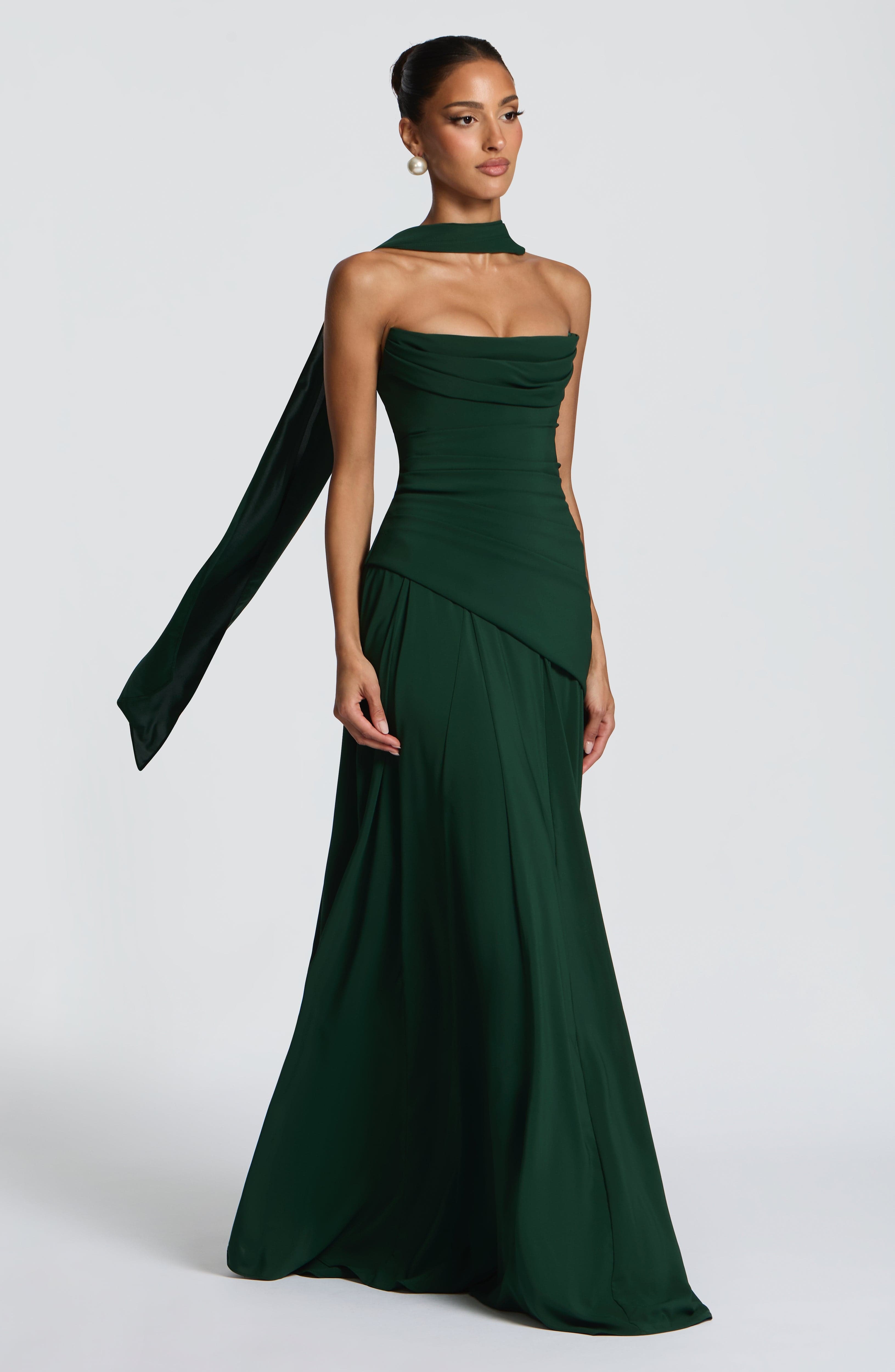 Patricia Maxi Dress - Emerald - Image 3