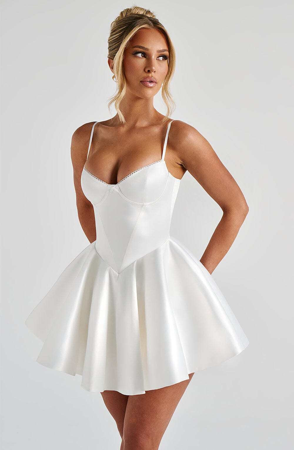 Poppy Mini Dress - Ivory - Image 8