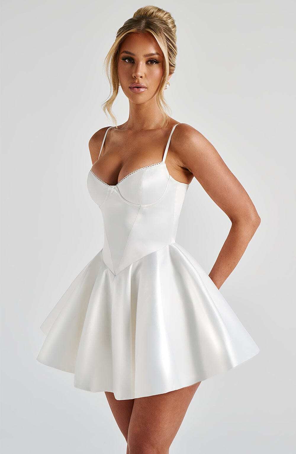 Poppy Mini Dress - Ivory - Image 2