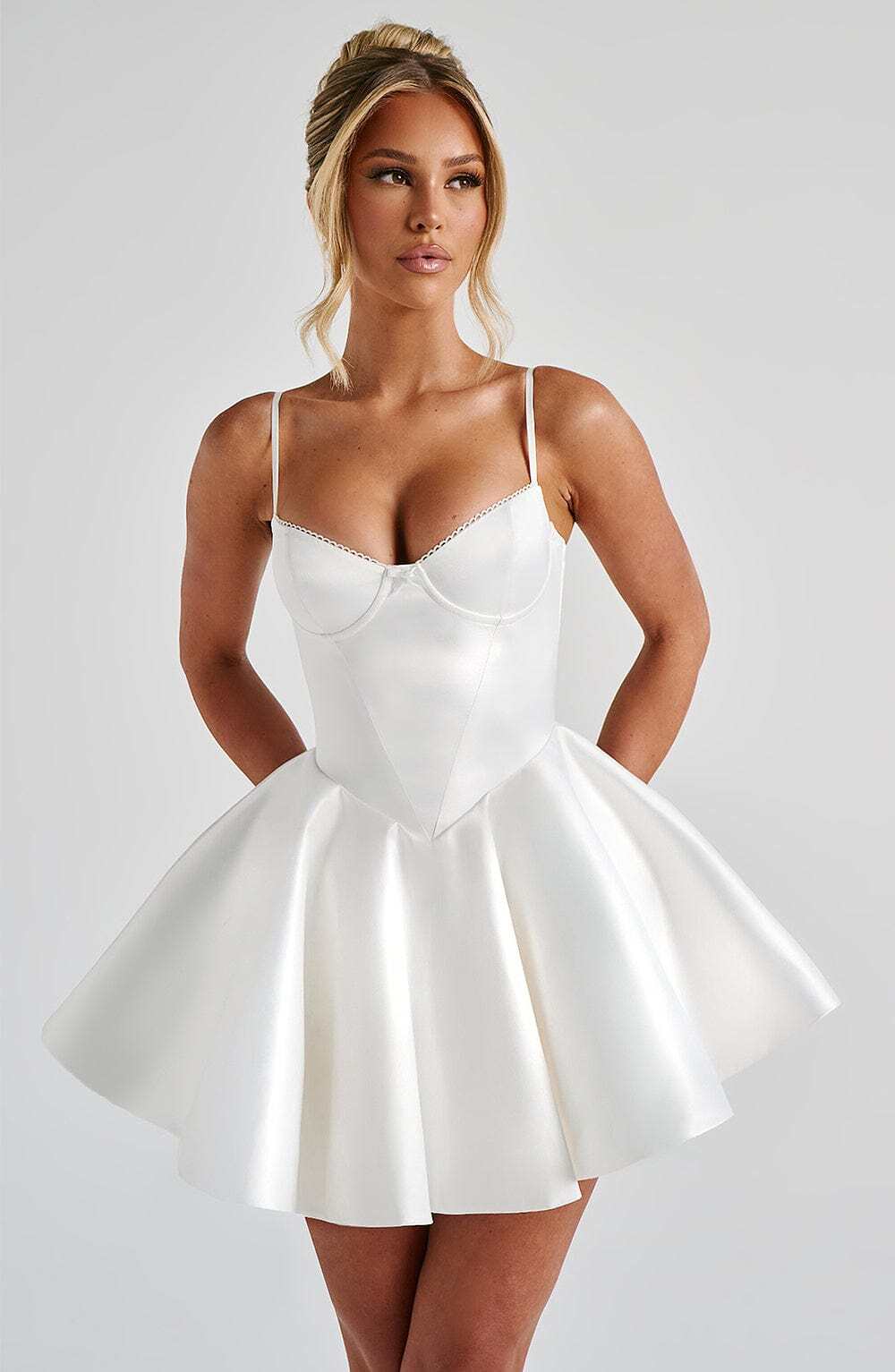 Poppy Mini Dress - Ivory - Image 4