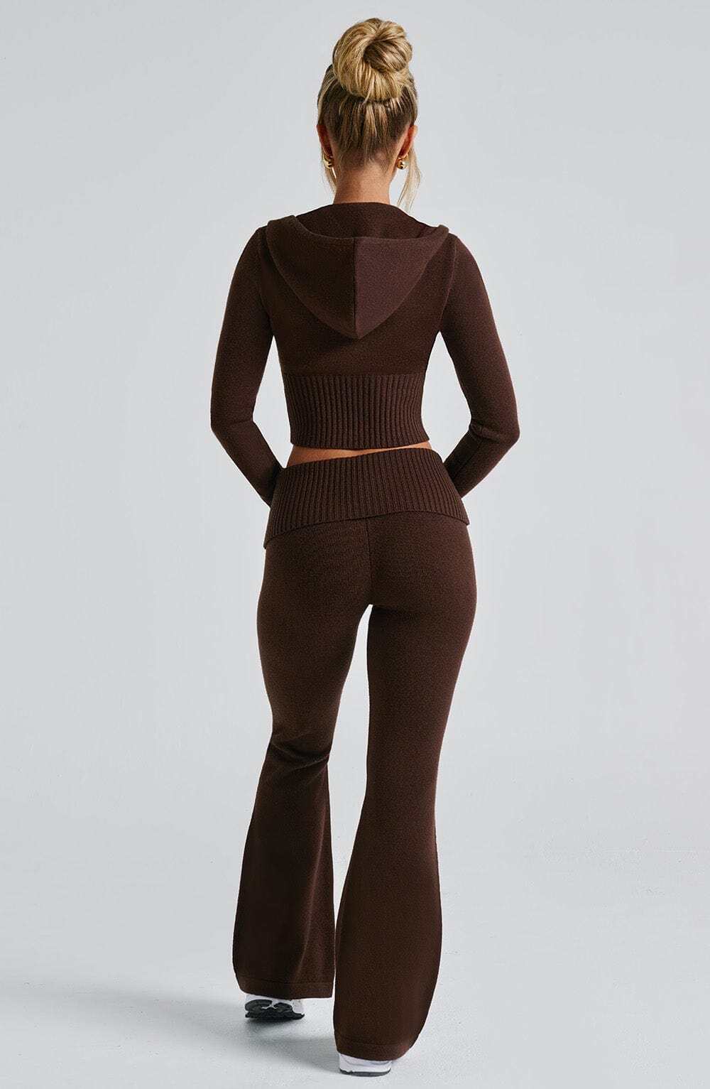 Portia Knit Pants - Chocolate - Image 3
