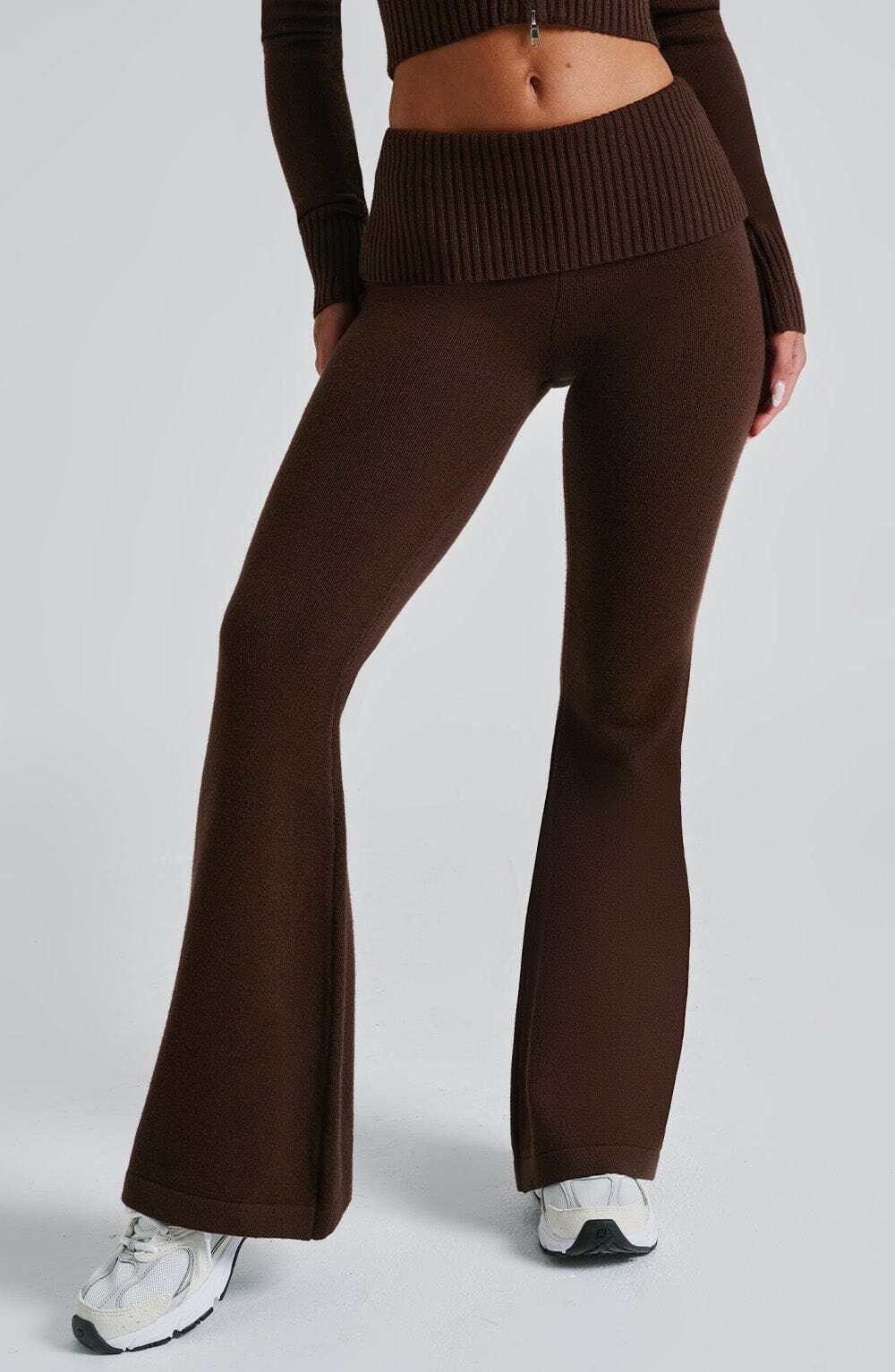 Portia Knit Pants - Chocolate - Image 4