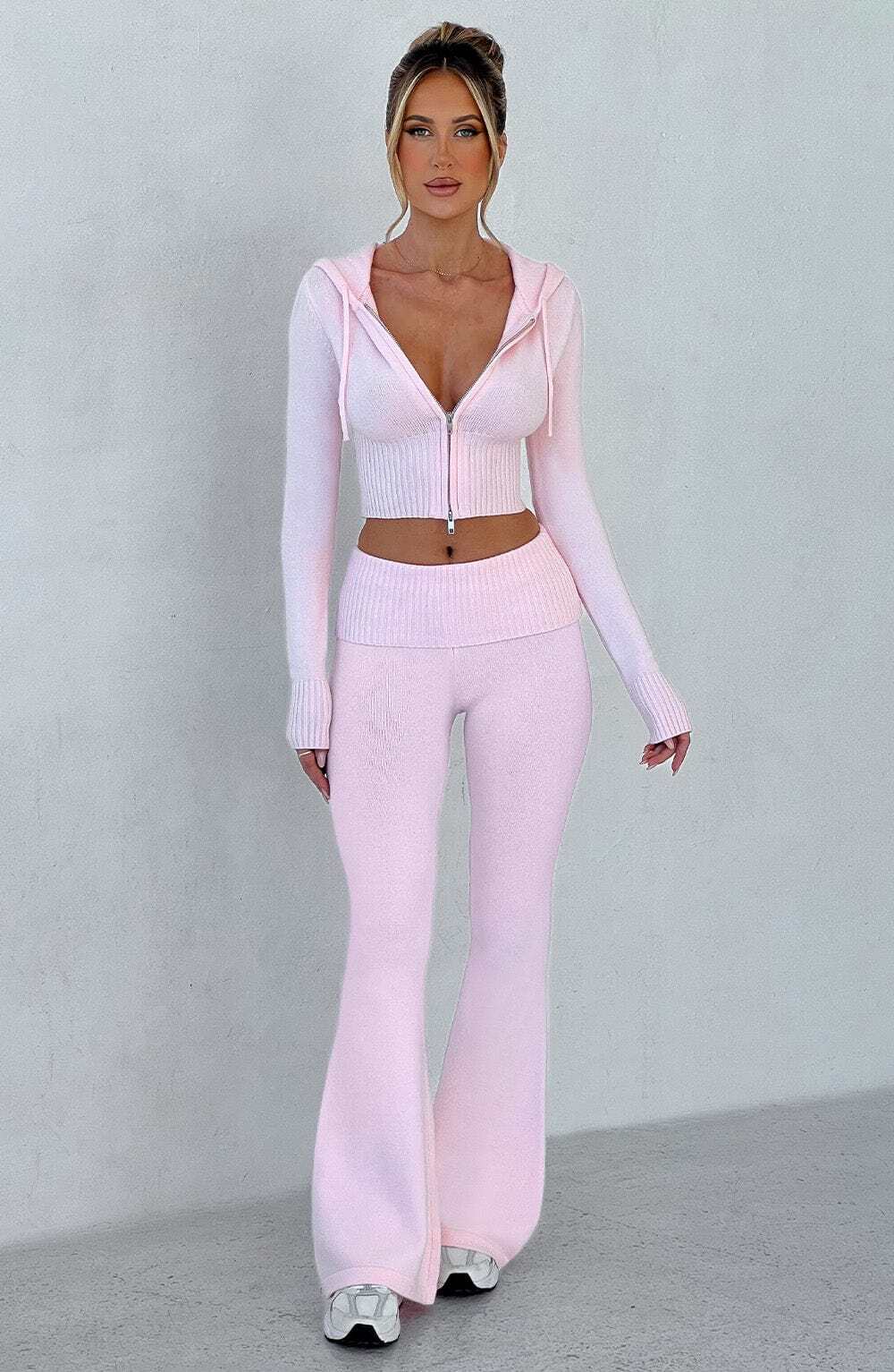 Portia Knit Pants - Pink - Image 5