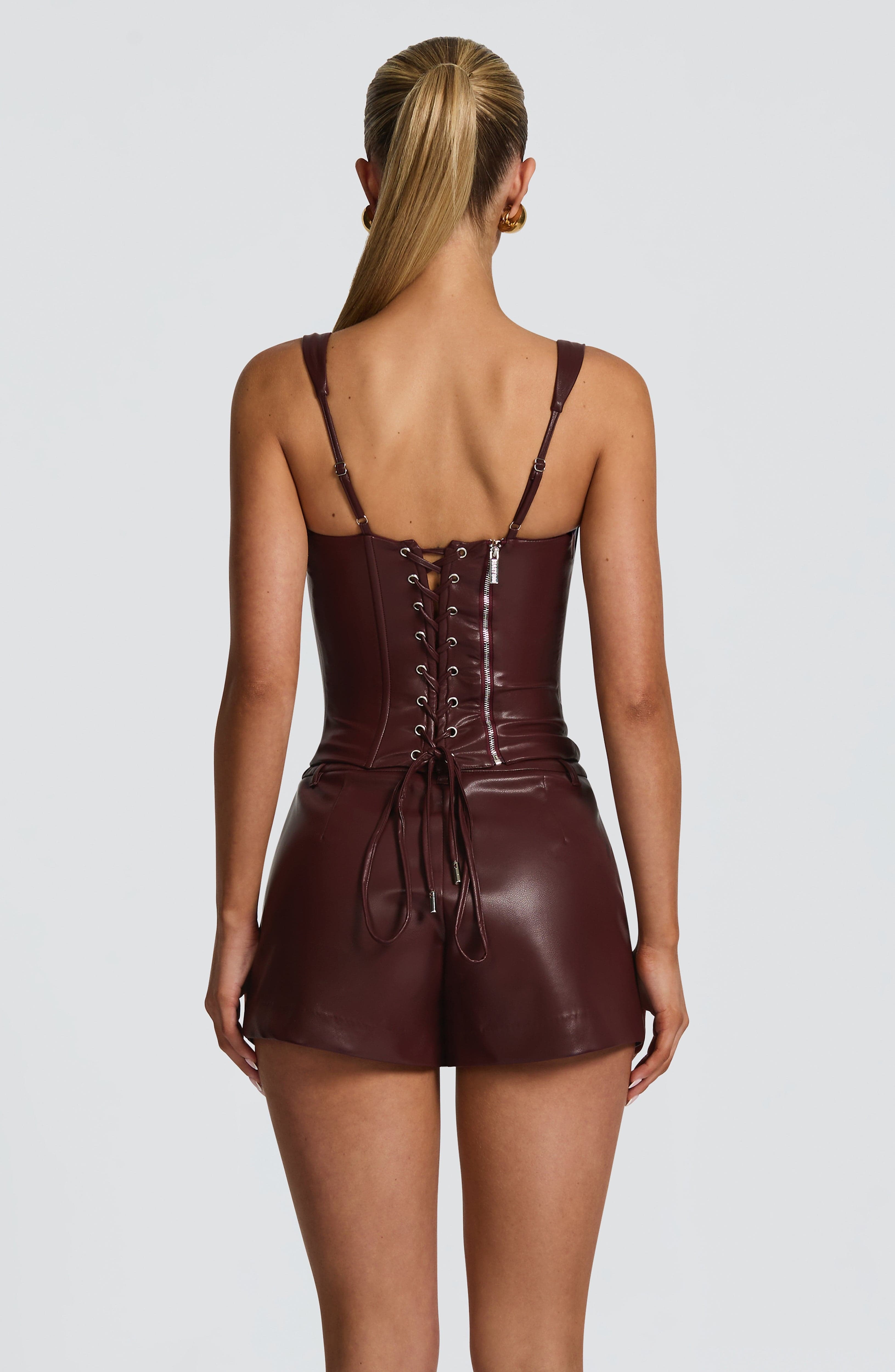 Raisa Corset - Burgundy - Image 2