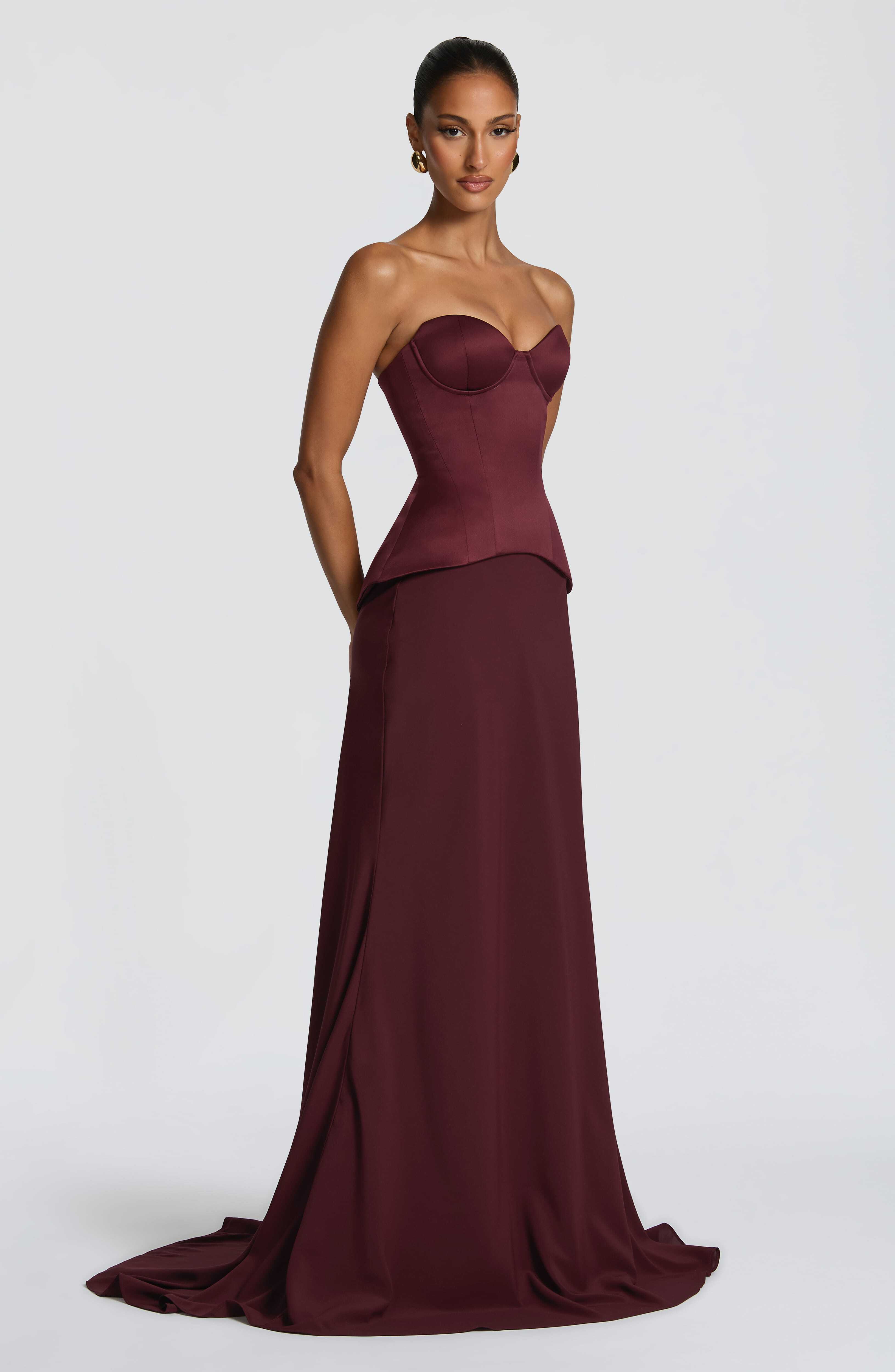 Ravenna Corset - Cherry Lacquer - Image 5