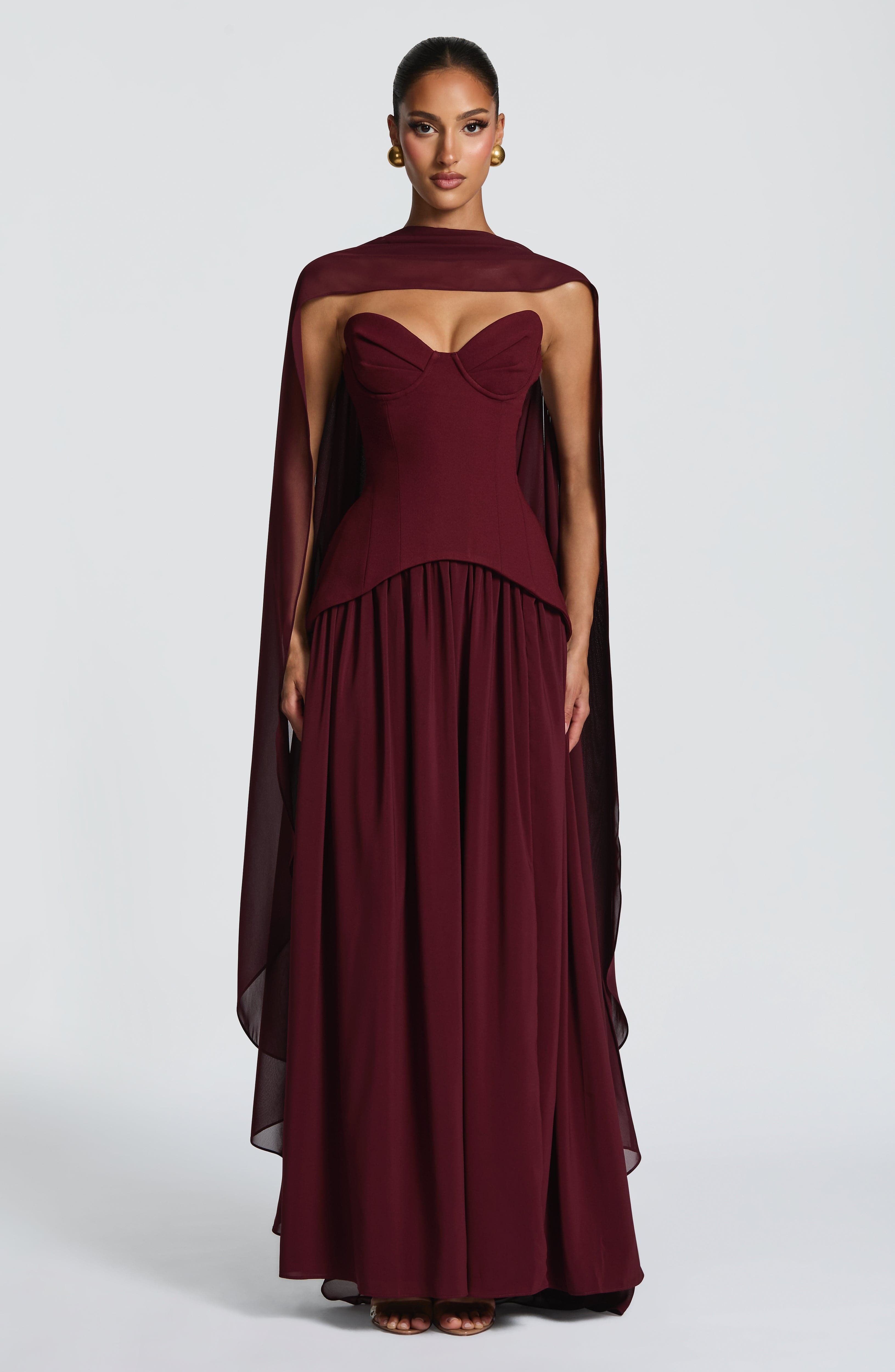 Romy Cape - Cherry Lacquer - Image 10