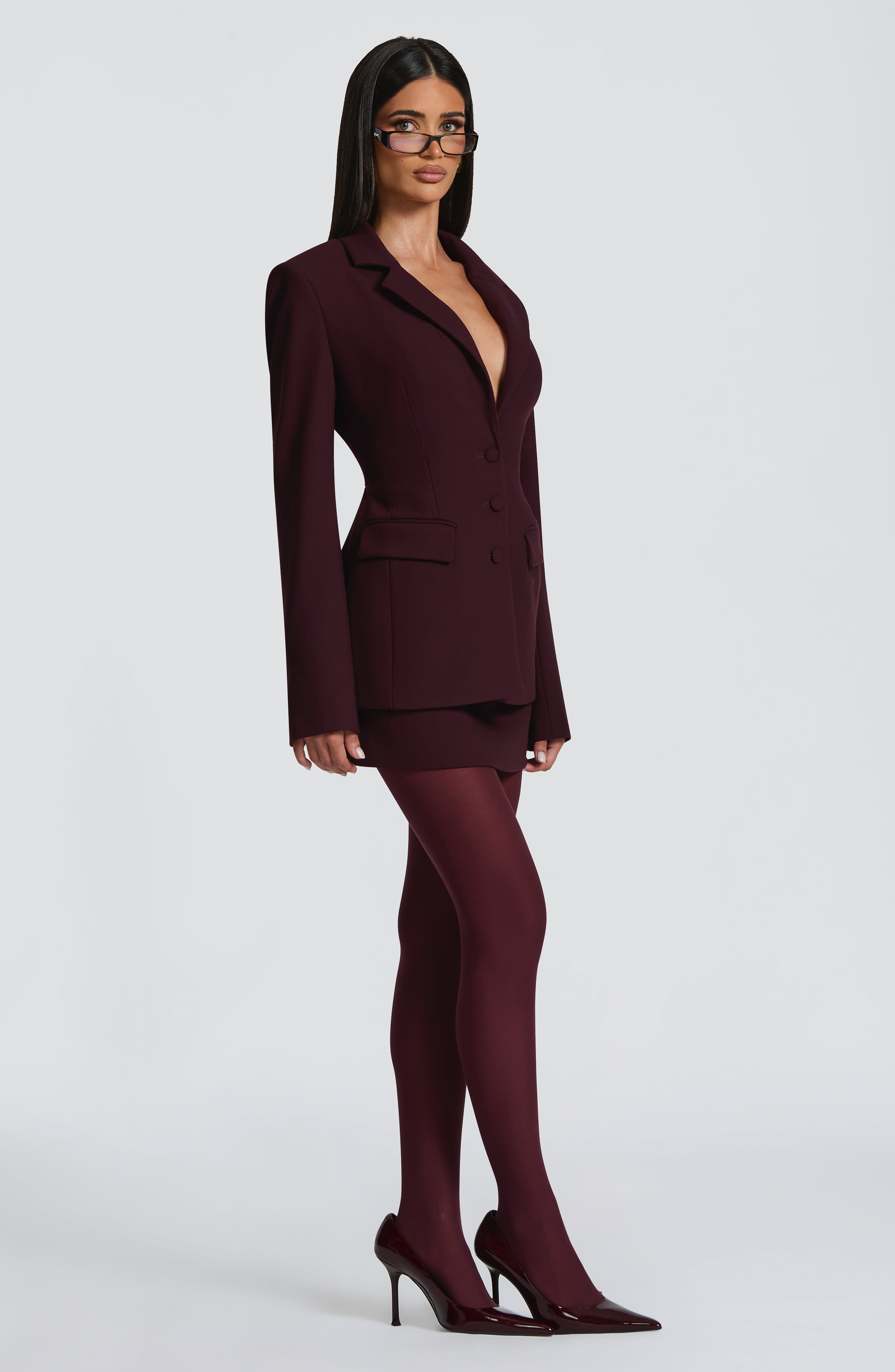 Rowena Blazer - Plum - Image 2