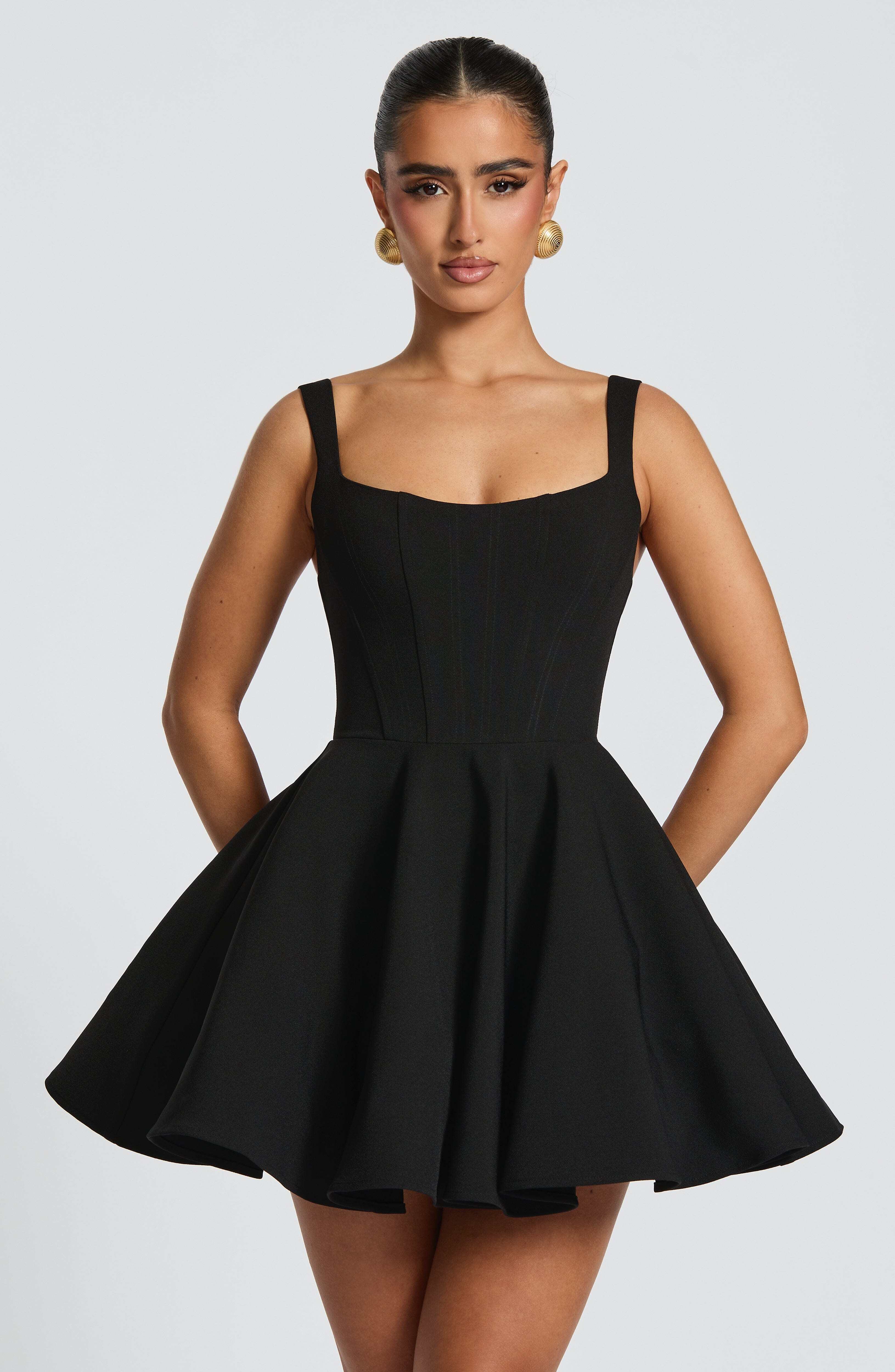 Rue Mini Dress - Black - Image 3