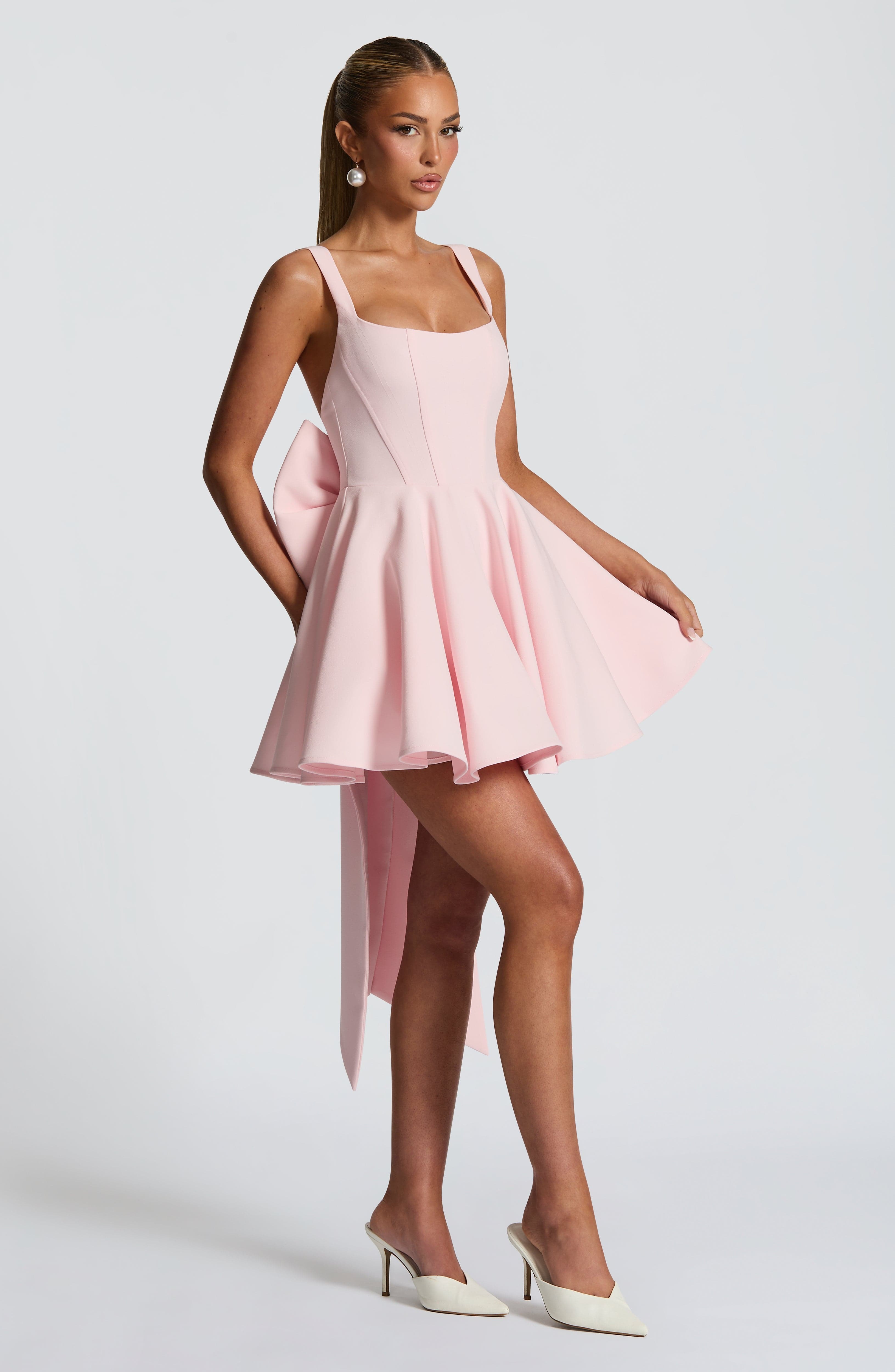 Rue Mini Dress - Blush - Image 3