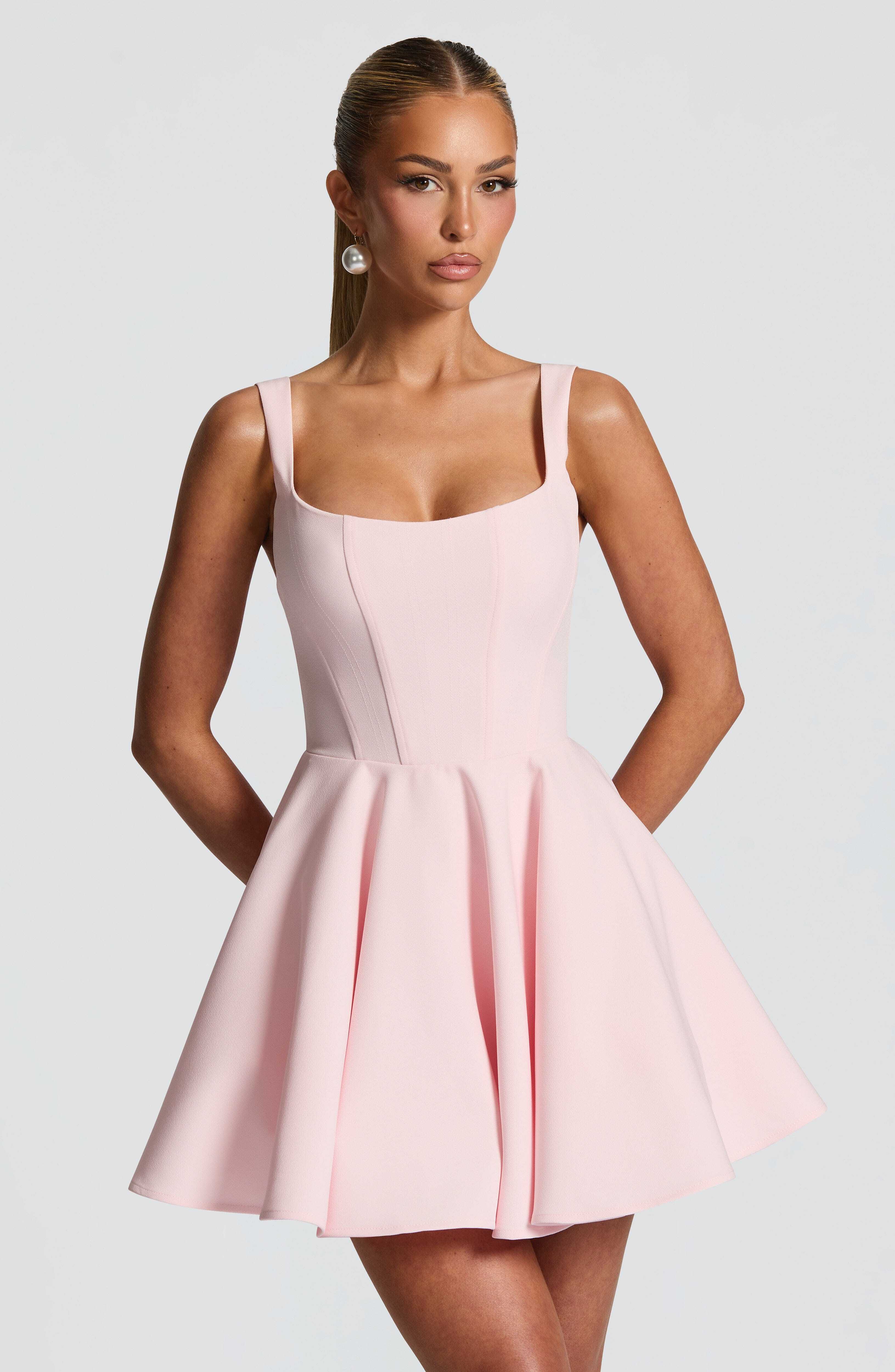 Rue Mini Dress - Blush - Image 4