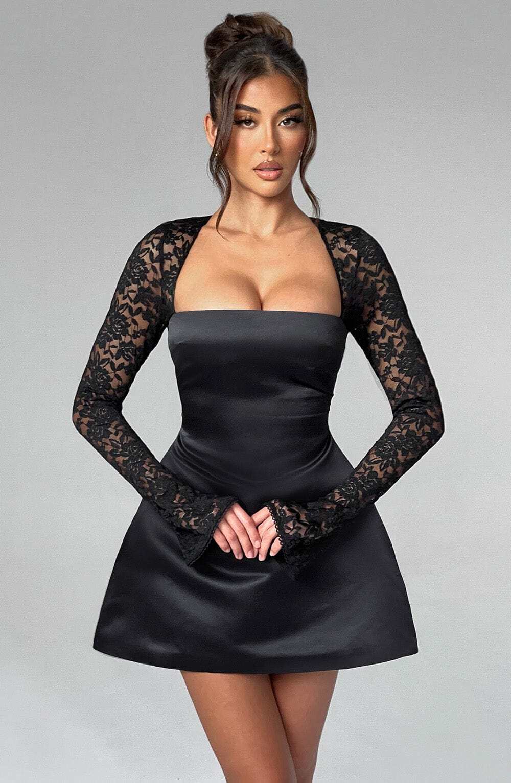 Sadie Mini Dress - Black - Image 6