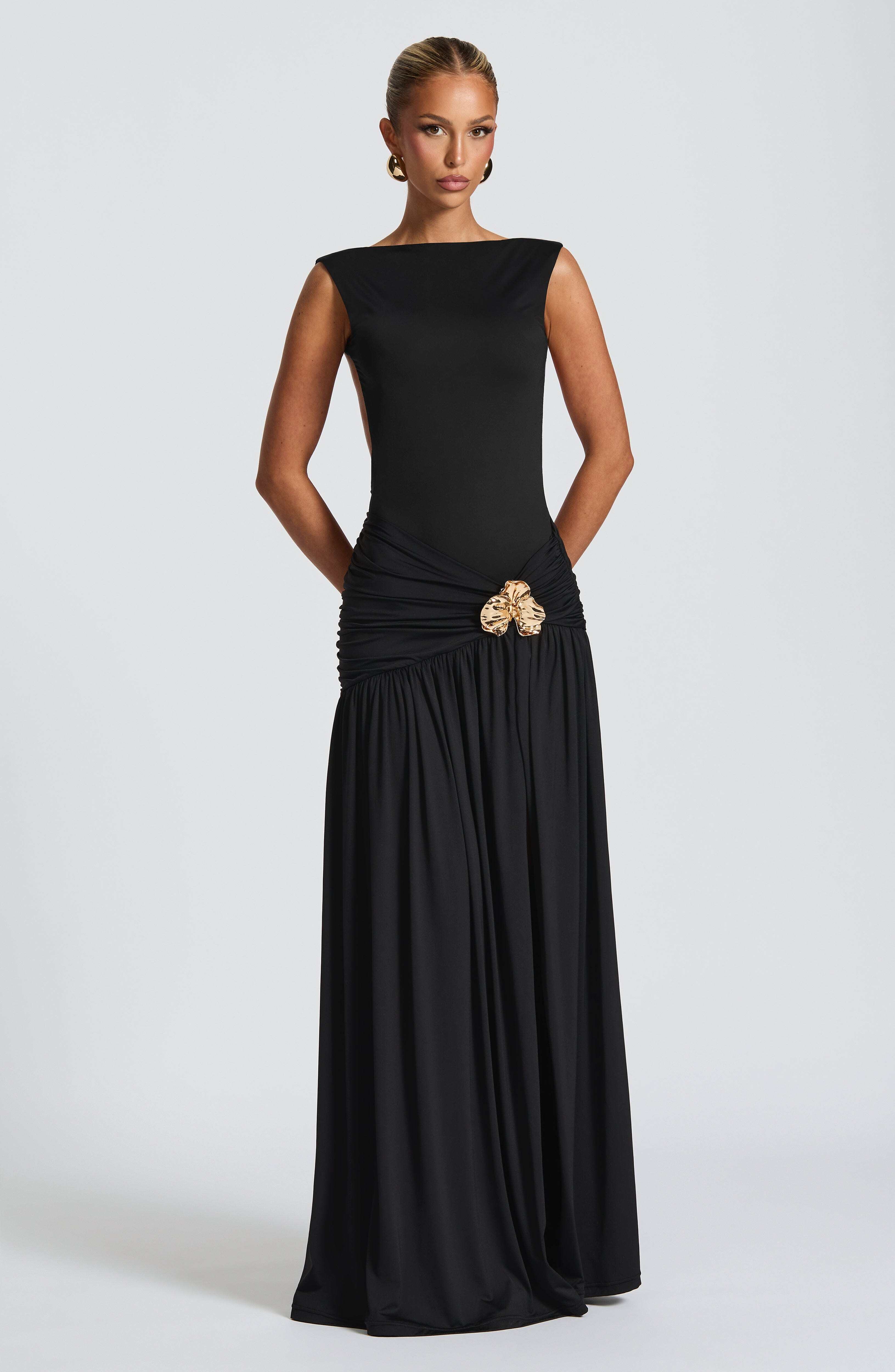 Saira Maxi Skirt - Black - Image 8