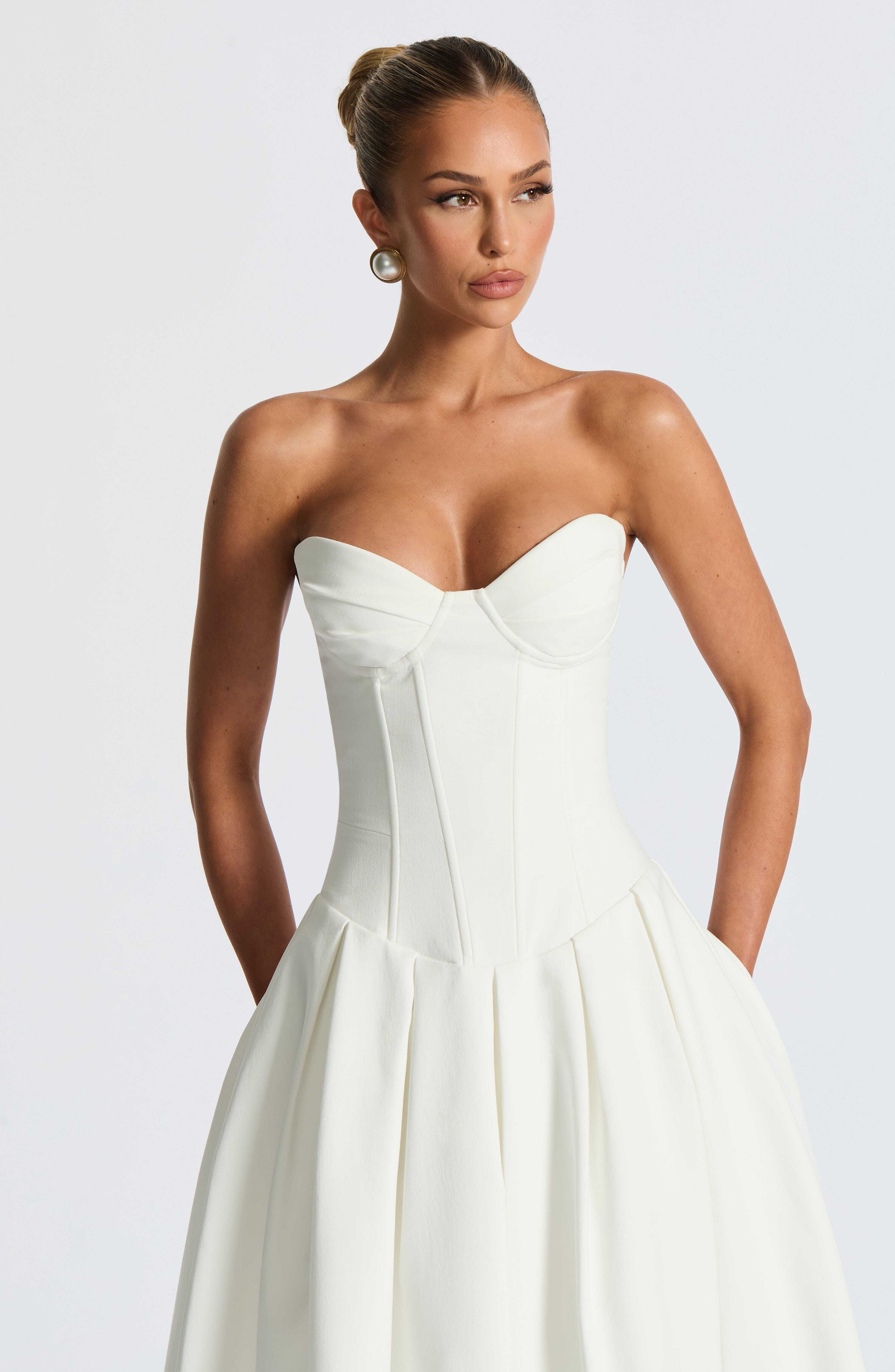 Salma Midi Dress - Ivory - Image 6