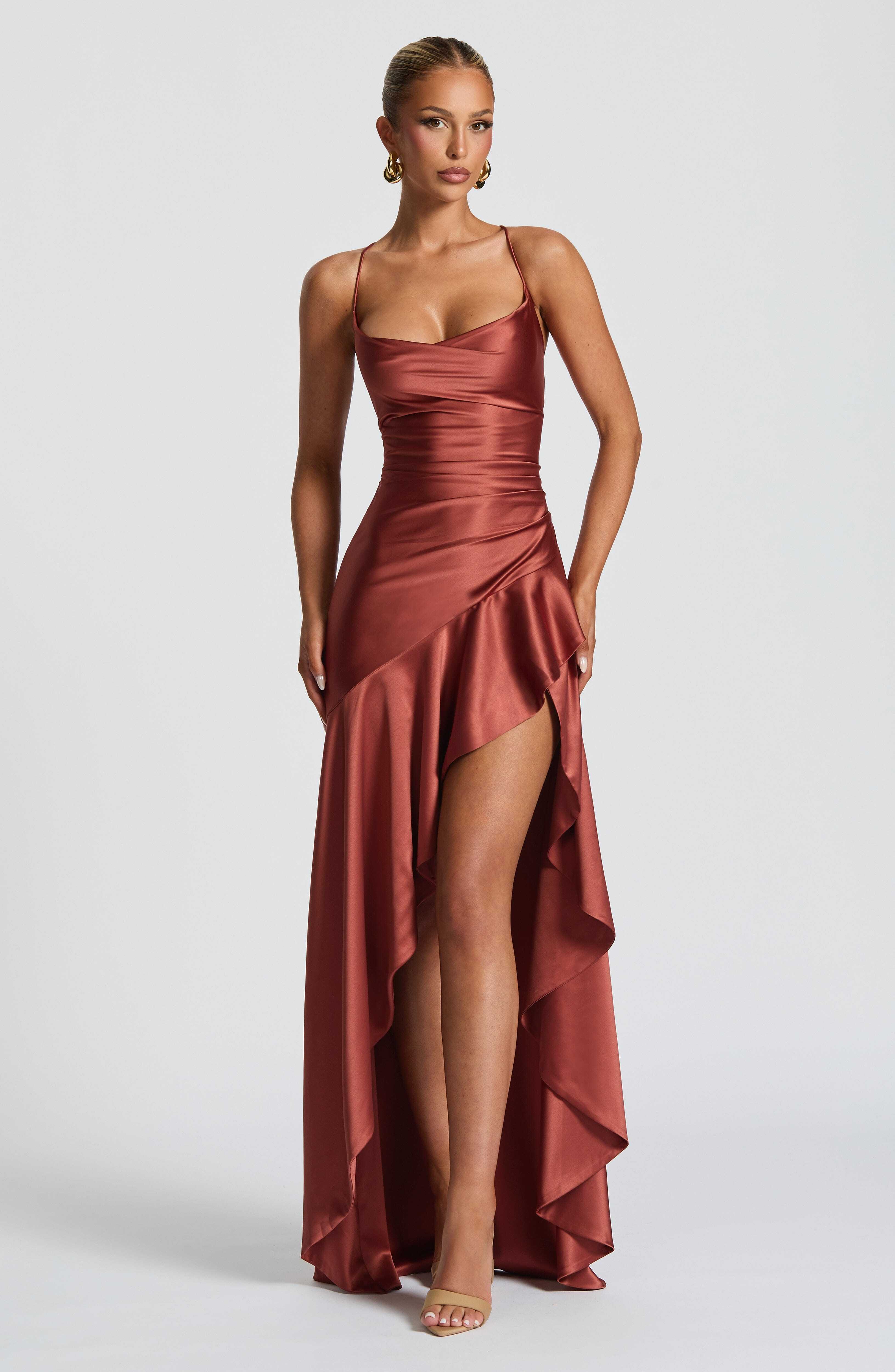Samira Maxi Dress - Rust