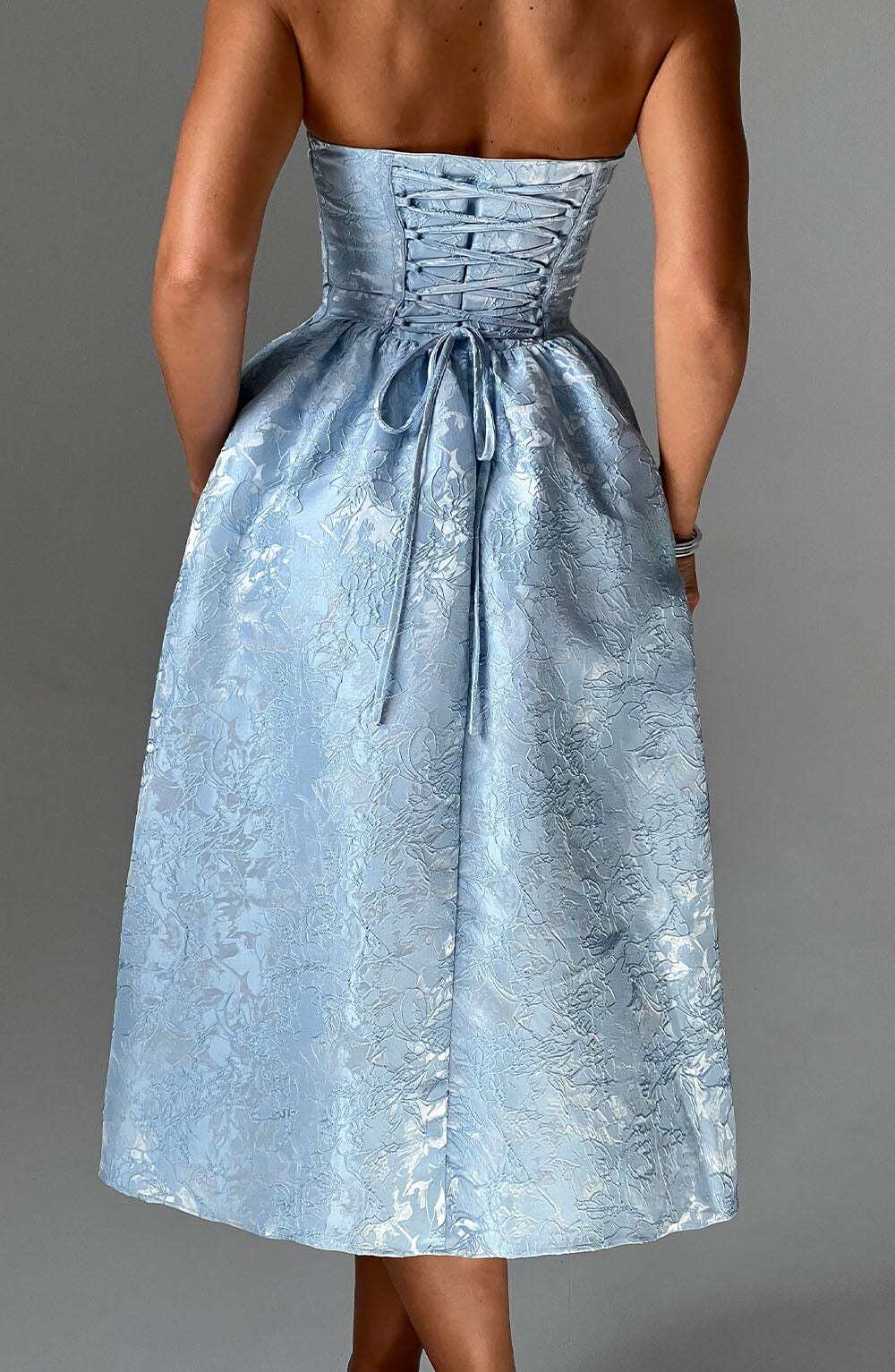 Saoirse Midi Dress - Blue - Image 2