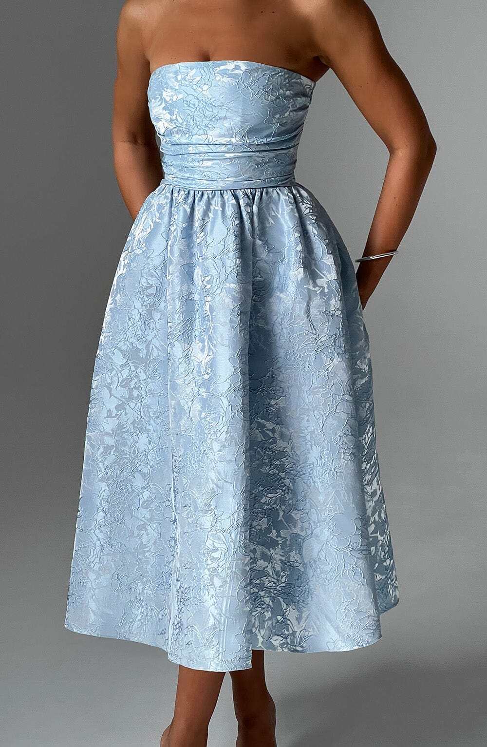 Saoirse Midi Dress - Blue - Image 3