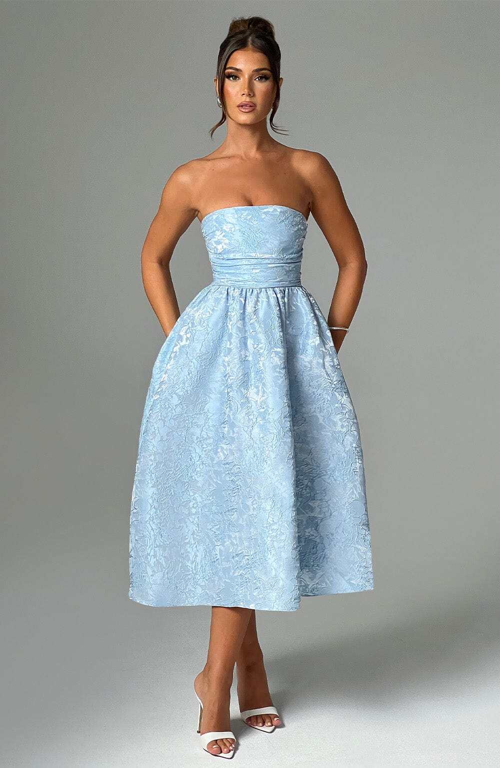 Saoirse Midi Dress - Blue - Image 4