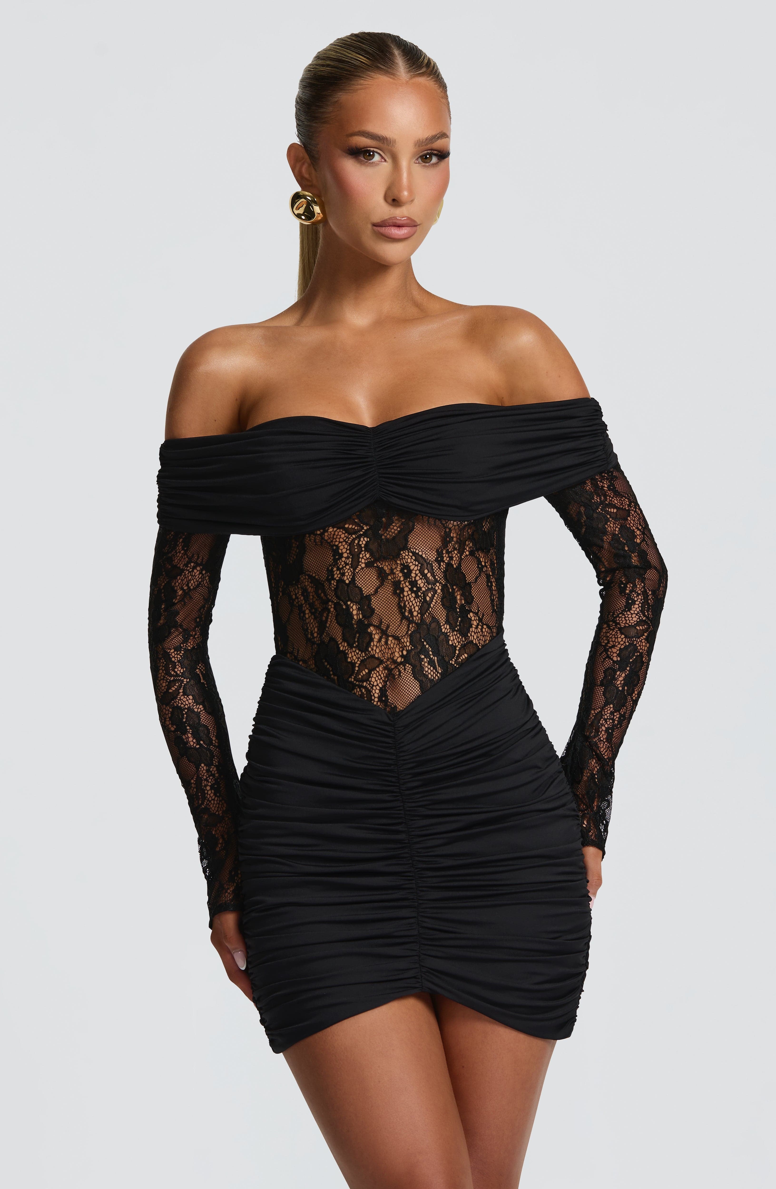 Sauline Mini Dress - Black - Image 6