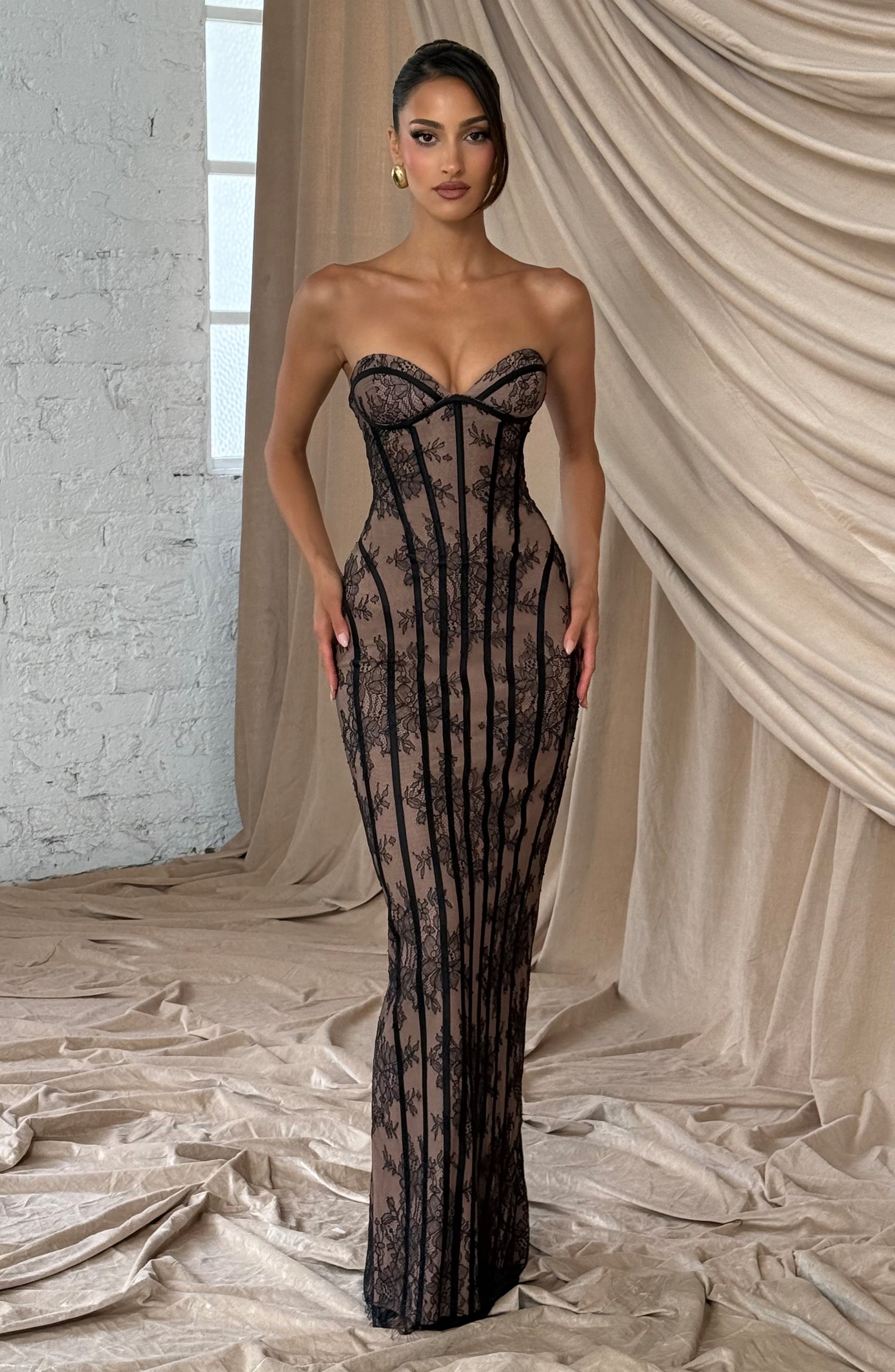 Sian Maxi Dress - Black - Image 2