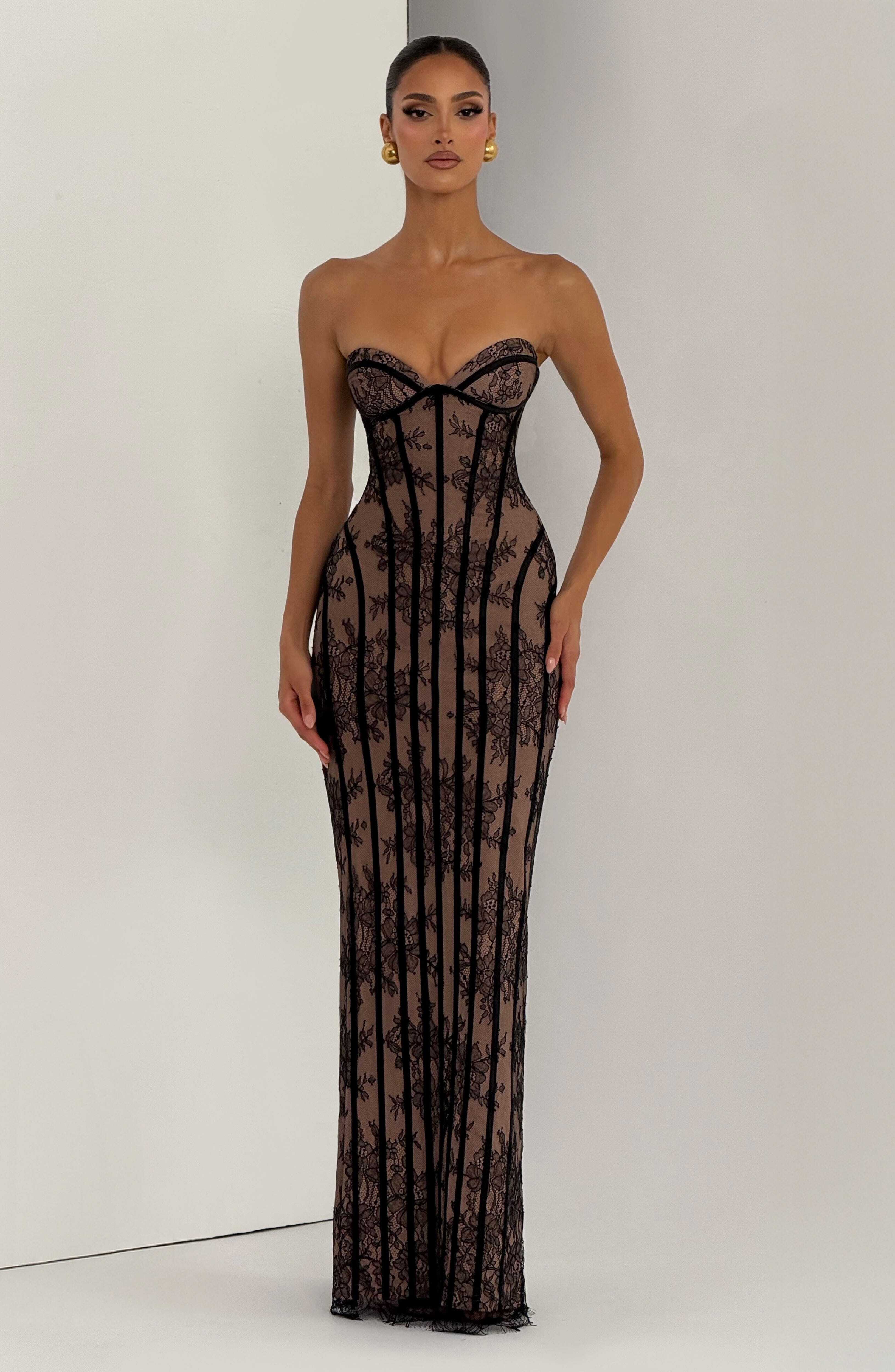 Sian Maxi Dress - Black - Image 13