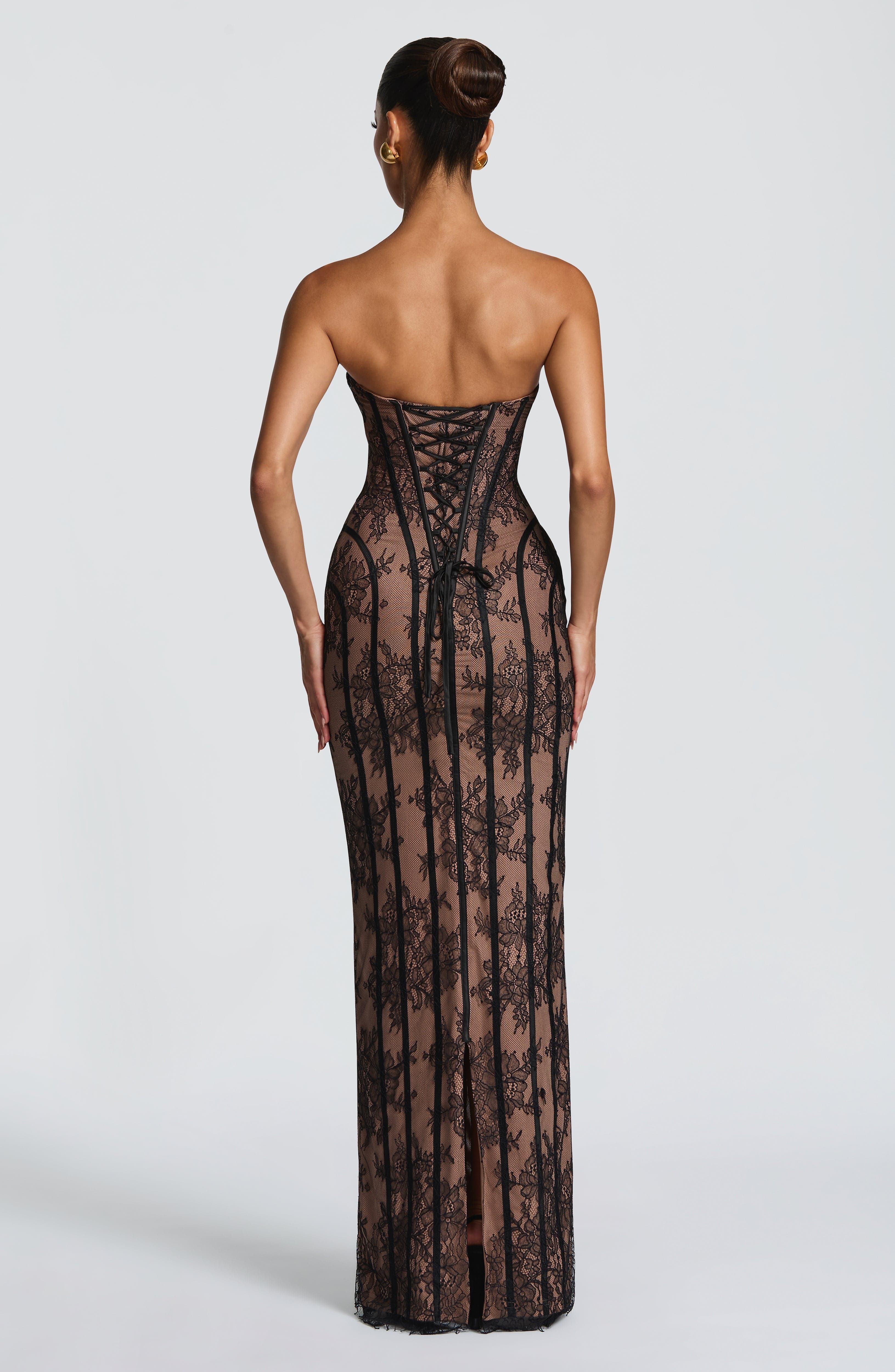 Sian Maxi Dress - Black - Image 4