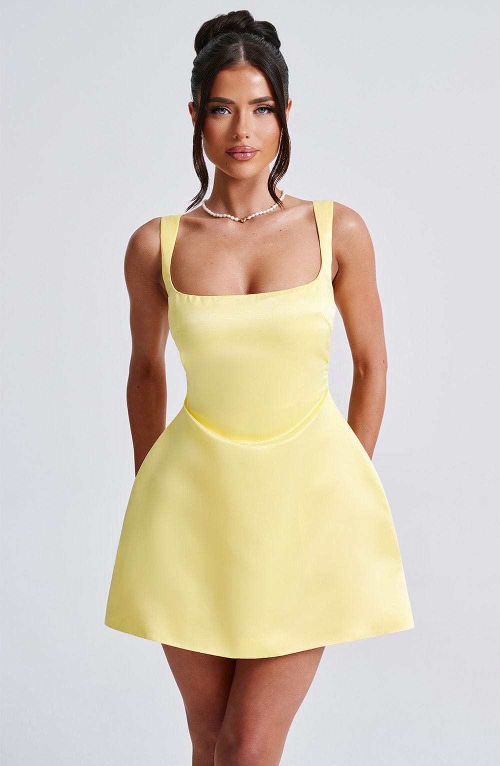 Sofie Mini Dress - Lemon - Image 5