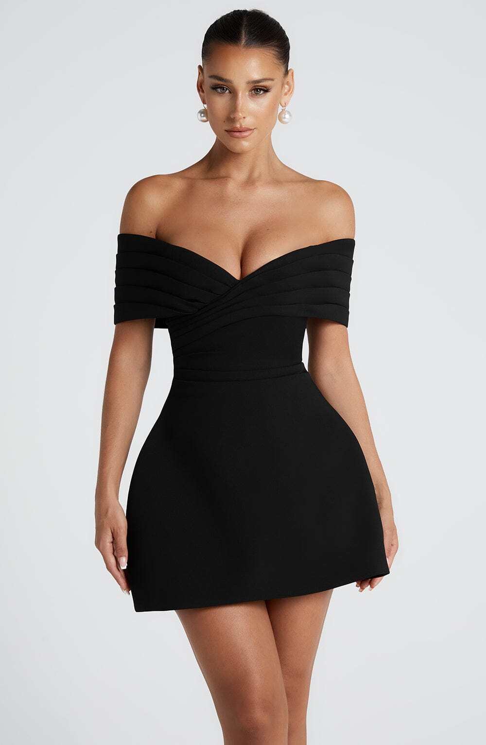 Solana Mini Dress - Black - Image 6