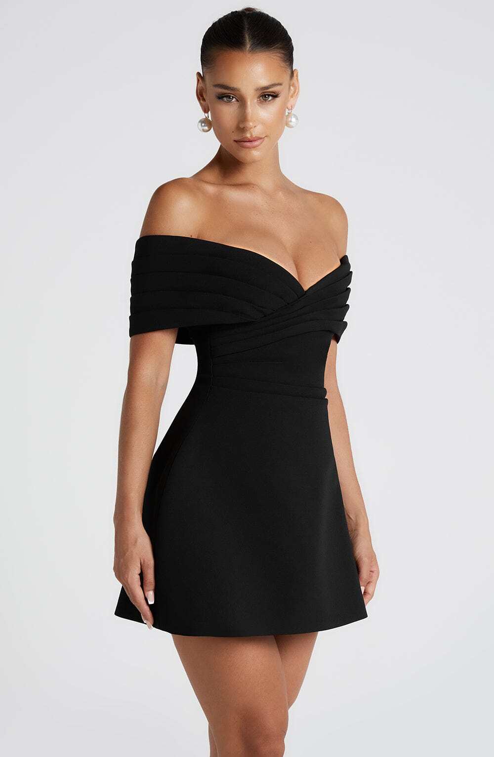 Solana Mini Dress - Black - Image 3