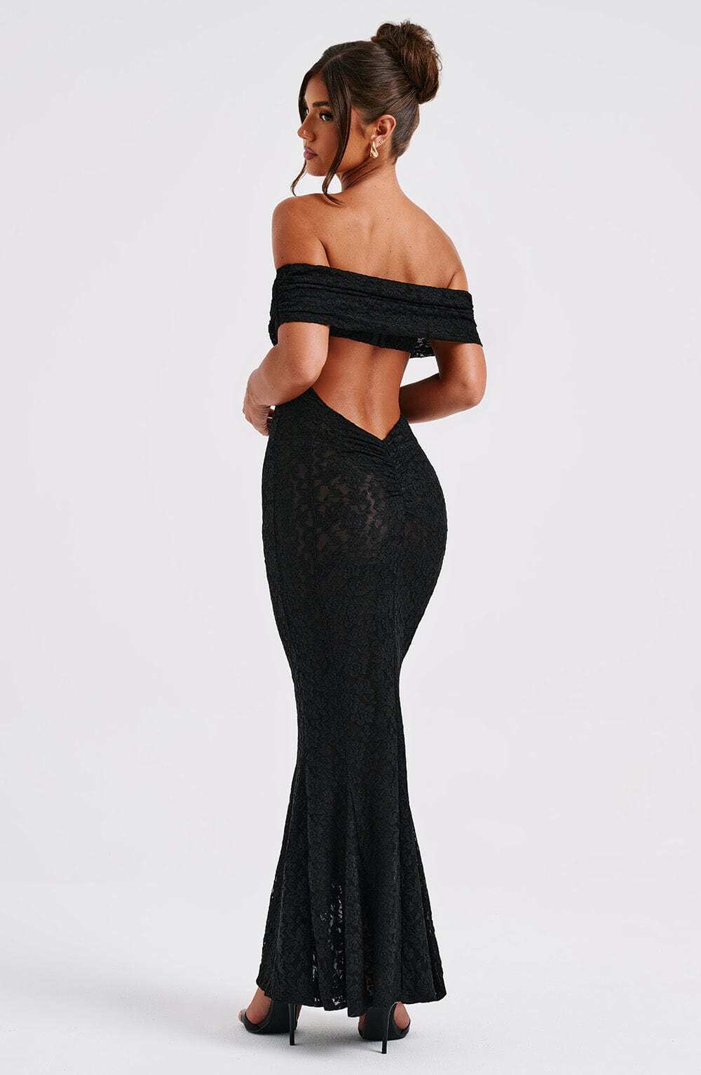 Stephanie Maxi Dress - Black - Image 4
