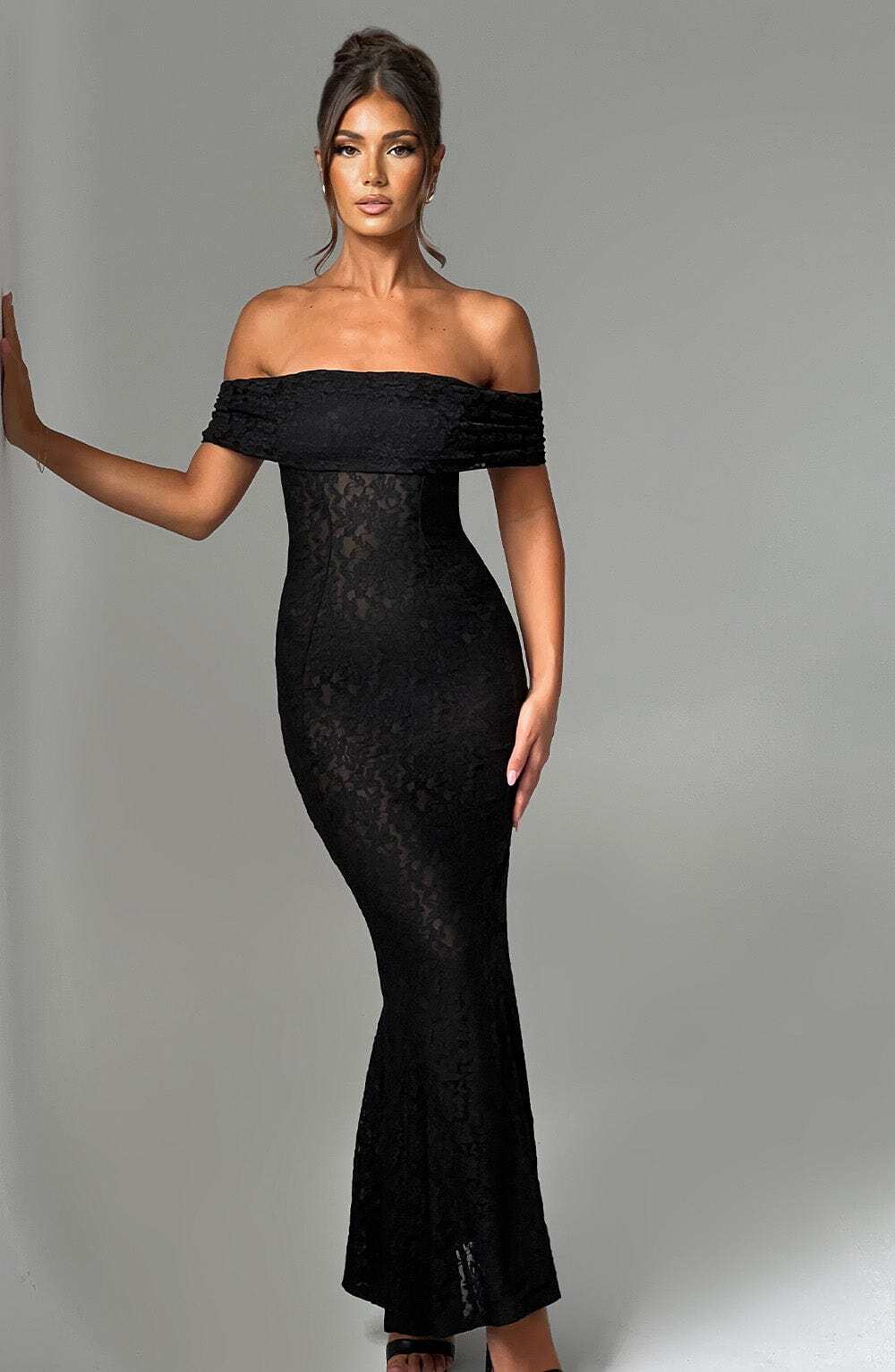 Stephanie Maxi Dress - Black - Image 6