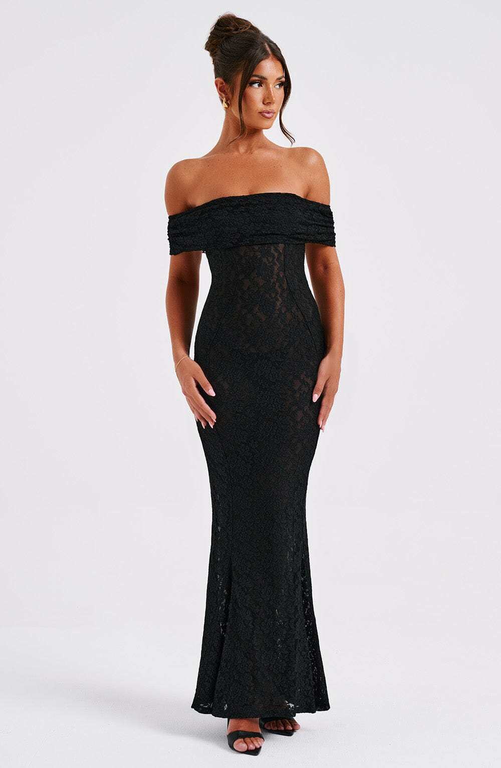 Stephanie Maxi Dress - Black - Image 3