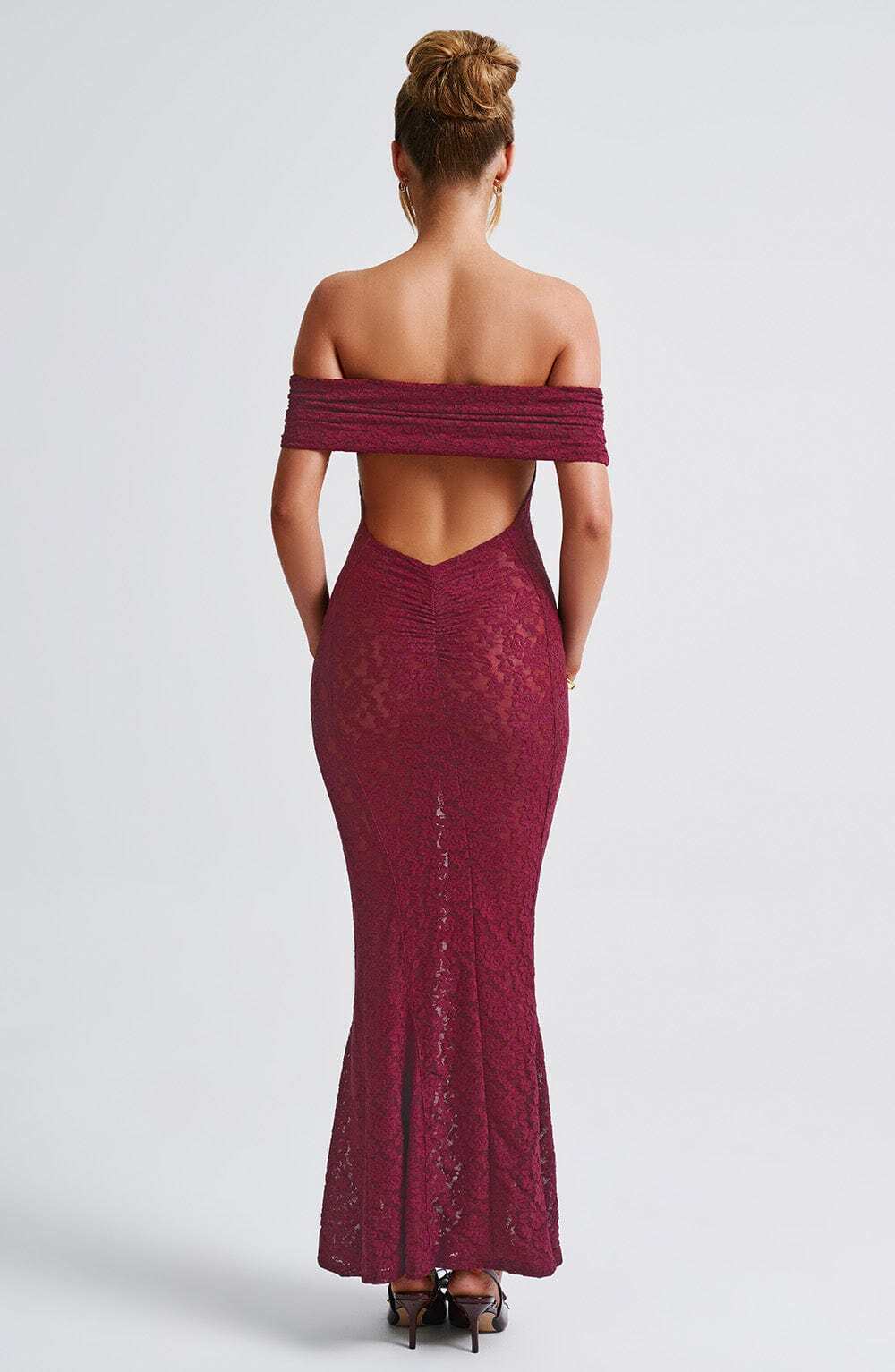 Stephanie Maxi Dress - Burgundy - Image 10