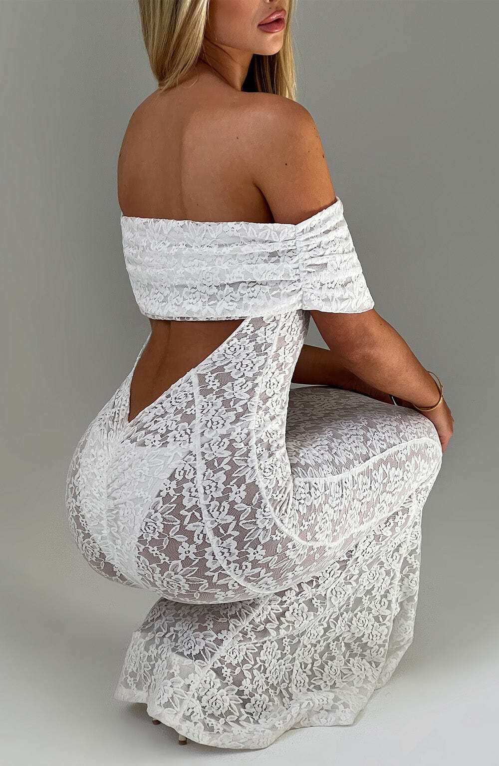 Stephanie Maxi Dress - Ivory - Image 3