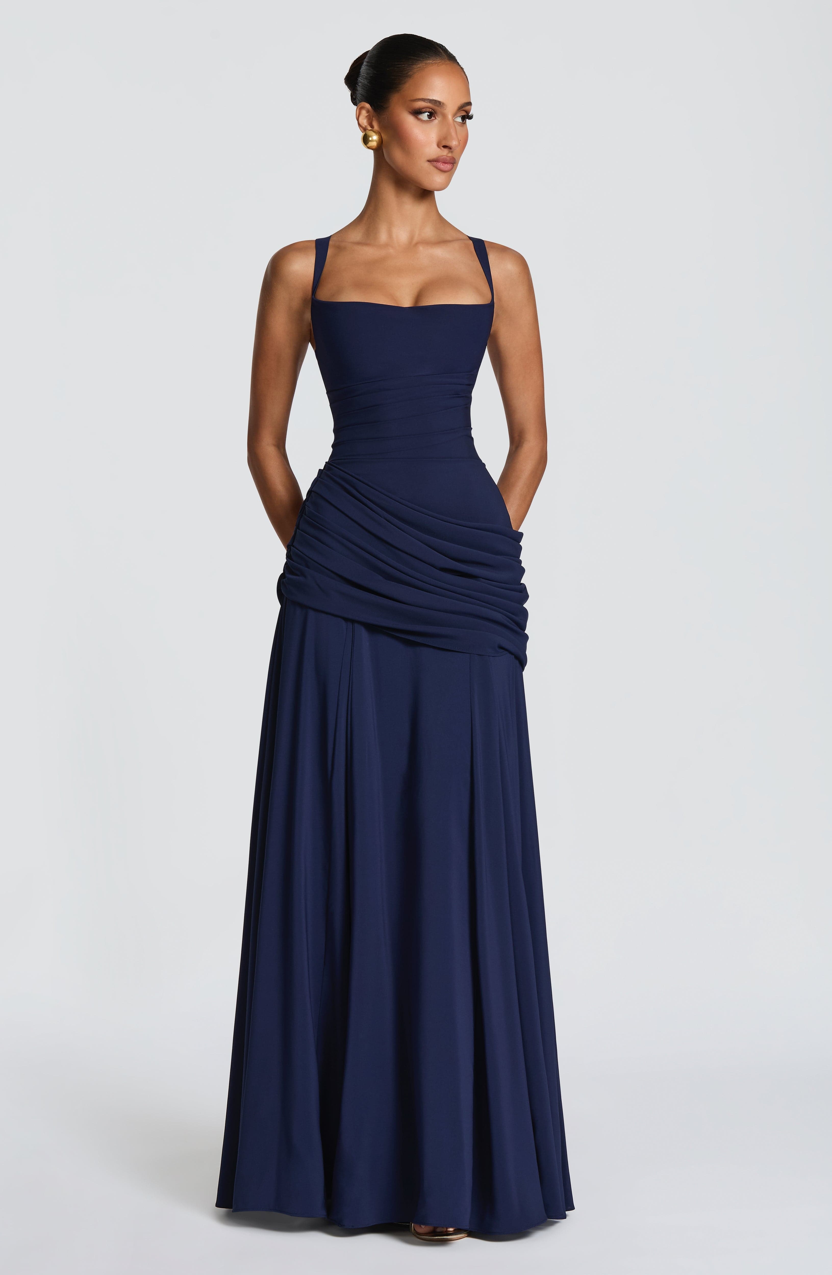 Sura Maxi Dress - Navy - Image 4