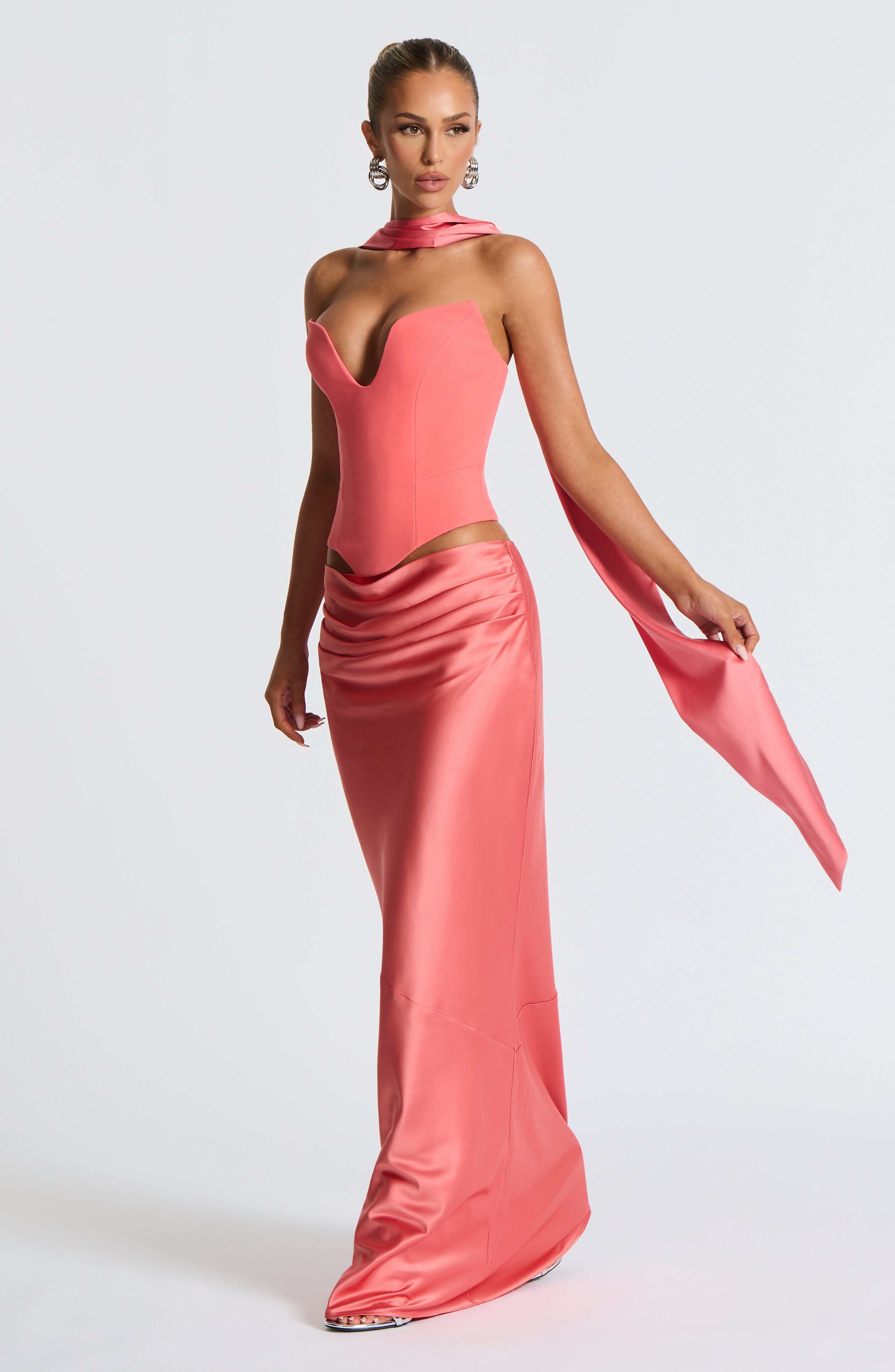Sybil Scarf - Coral Pink - Image 4