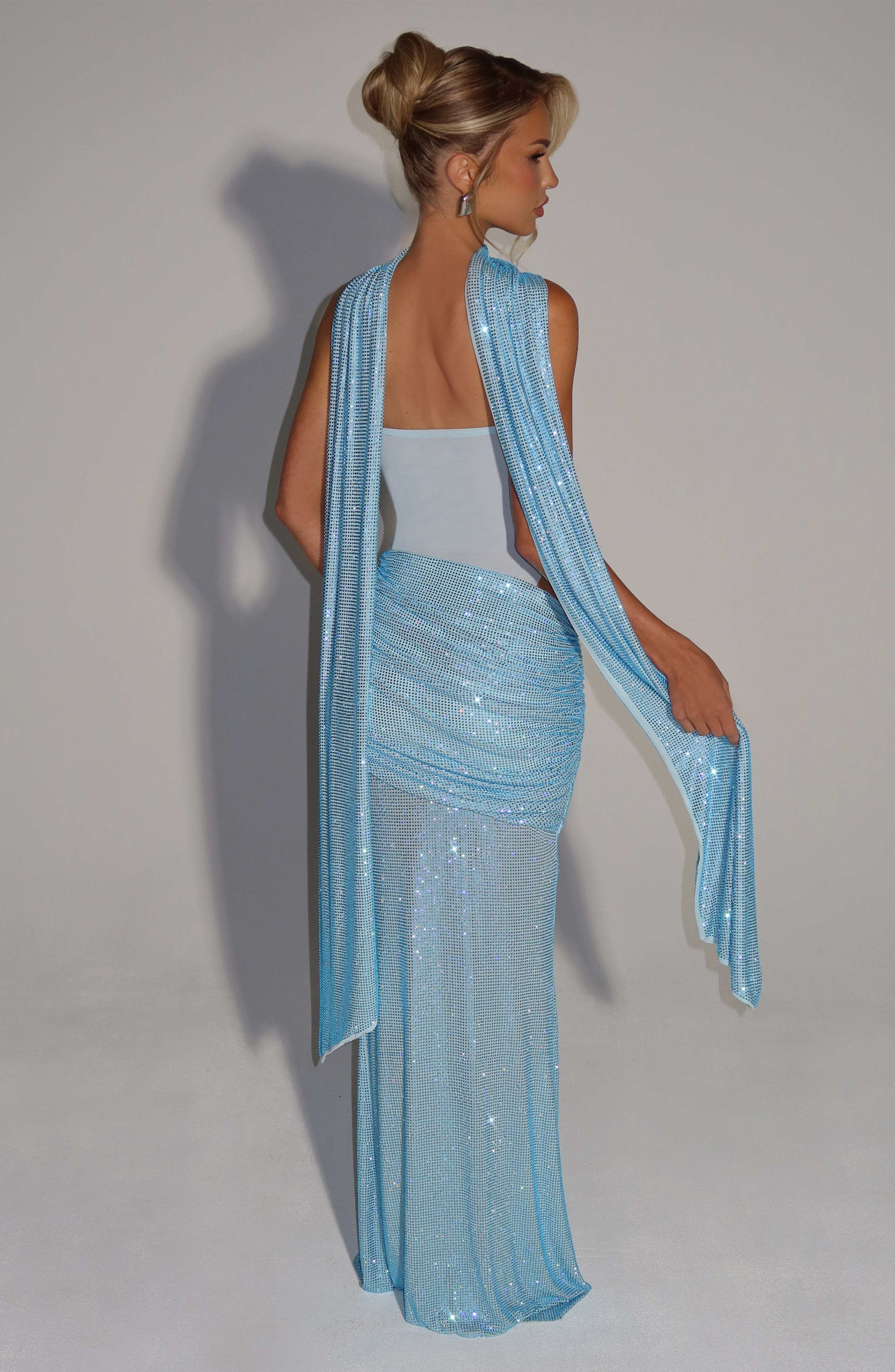 Tavia Scarf - Aqua - Image 4