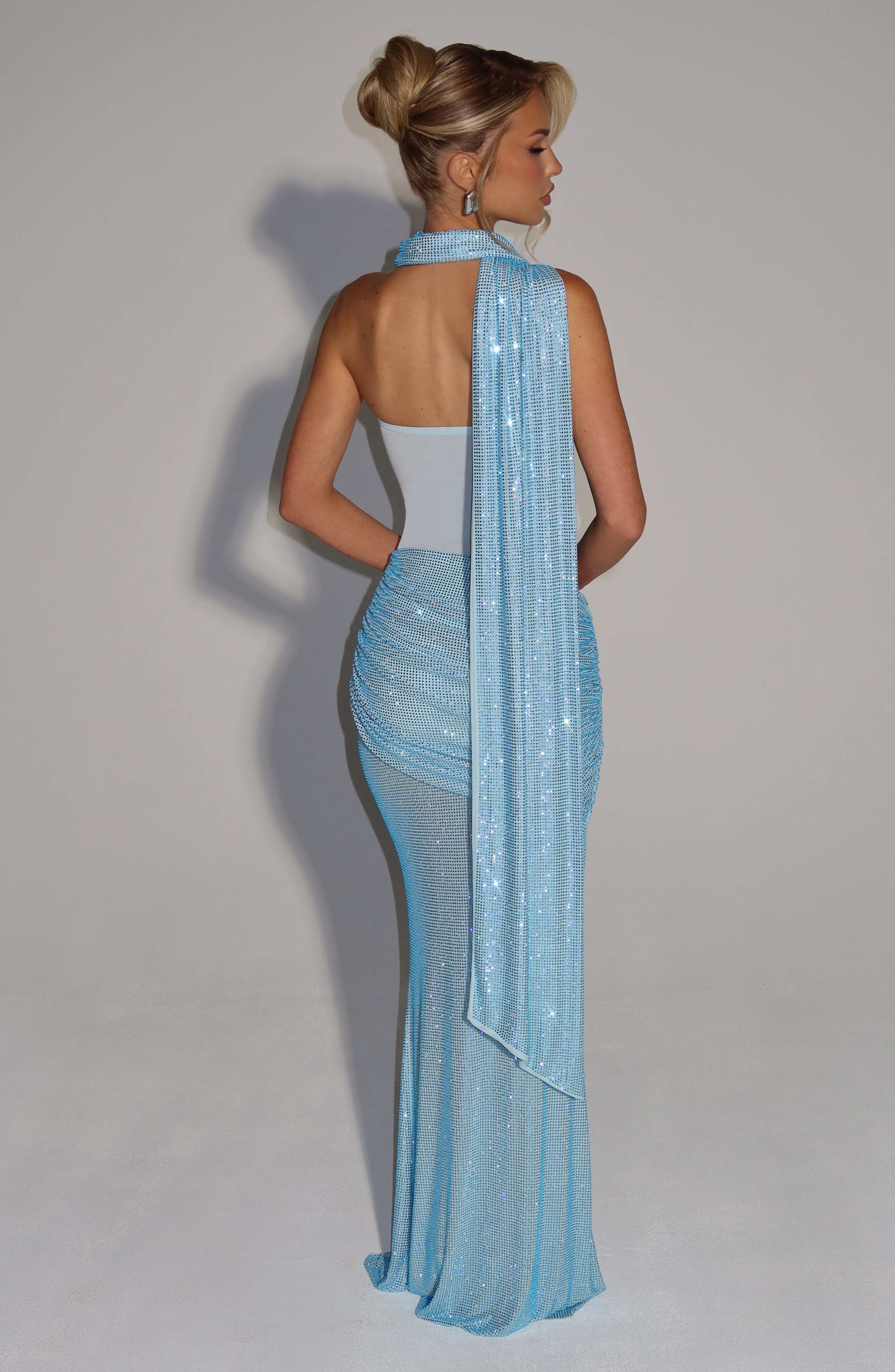 Tavia Scarf - Aqua - Image 7