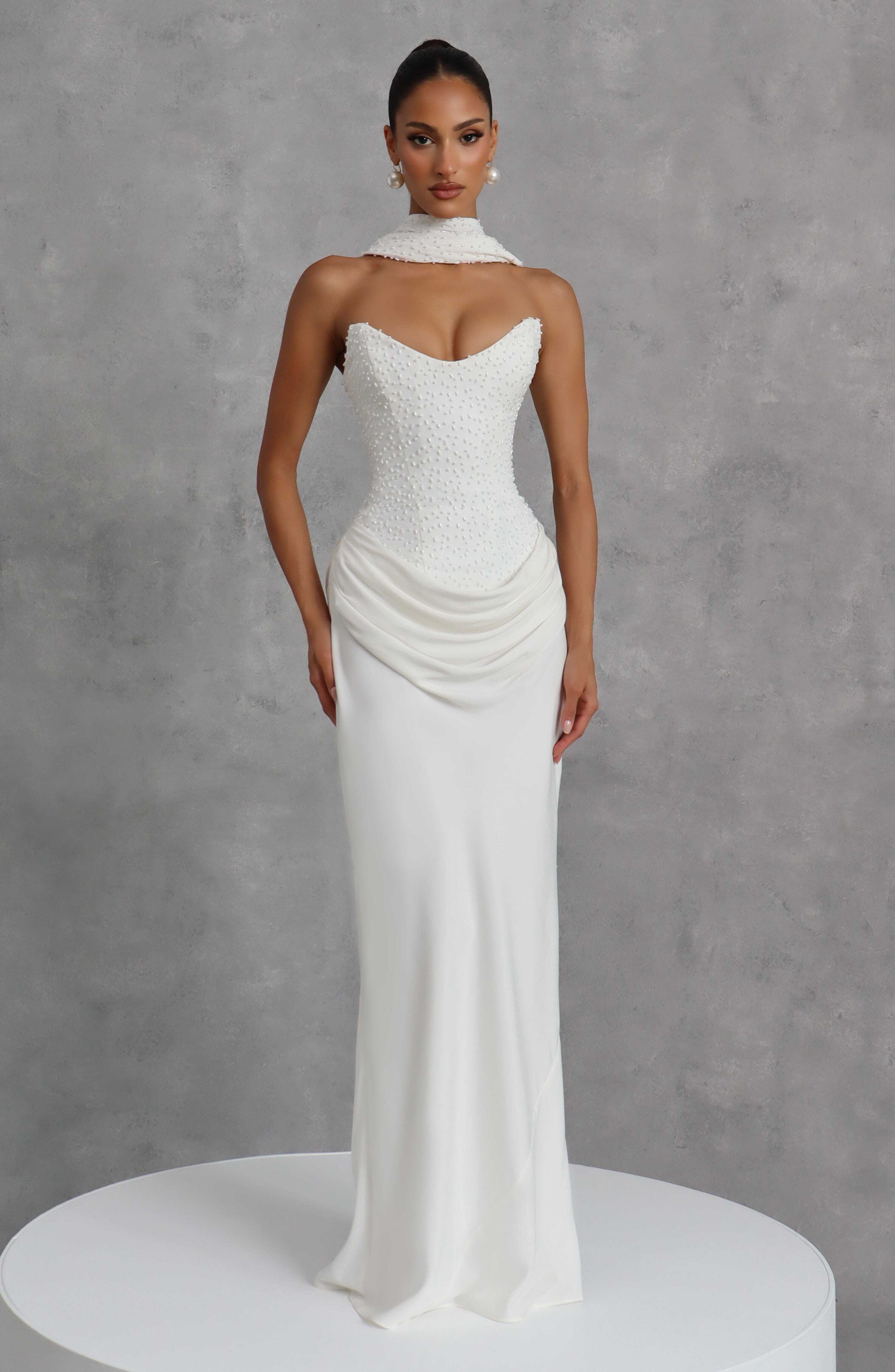 Tindra Maxi Dress - Ivory - Image 11