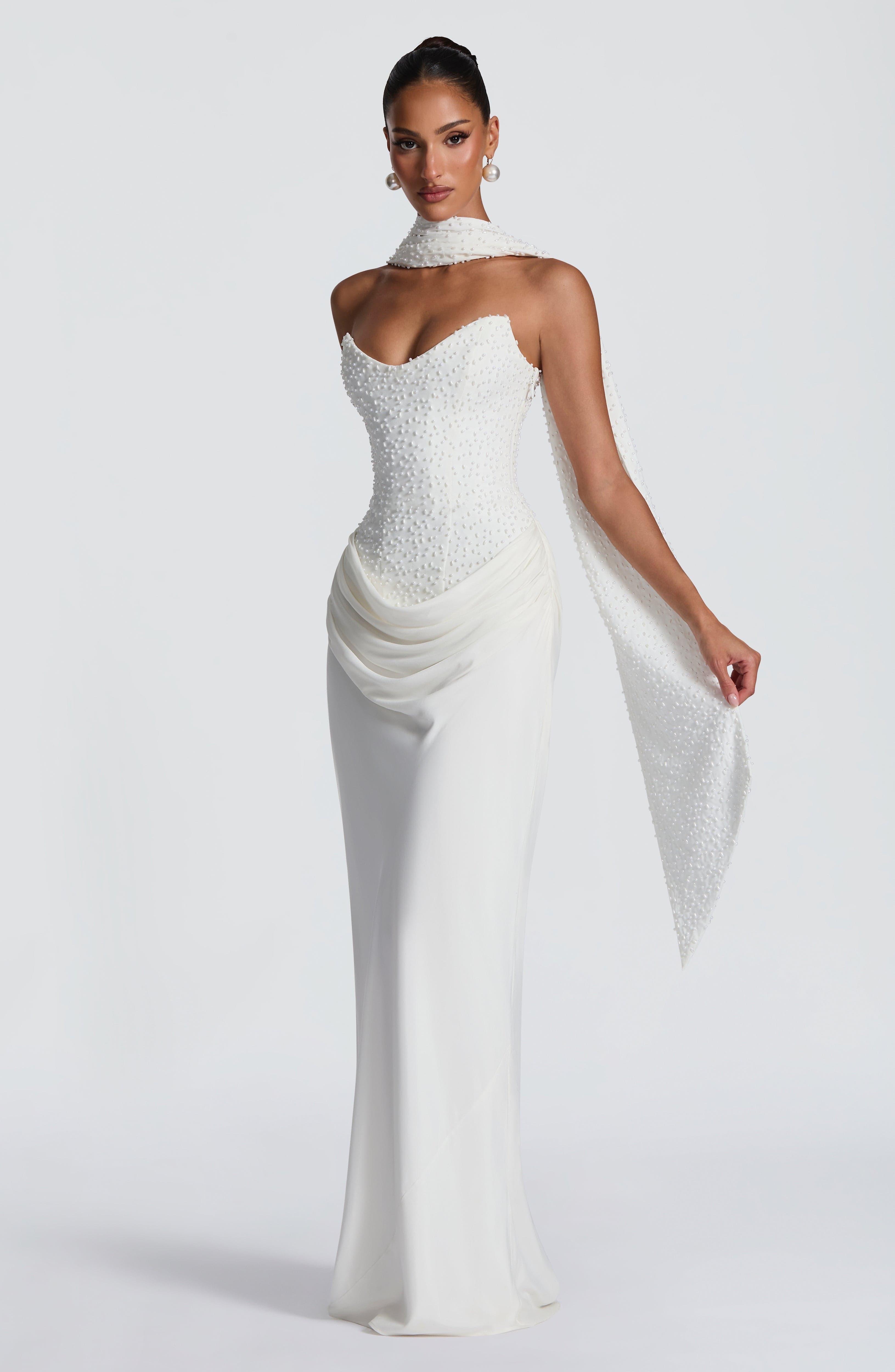 Tindra Maxi Dress - Ivory - Image 5