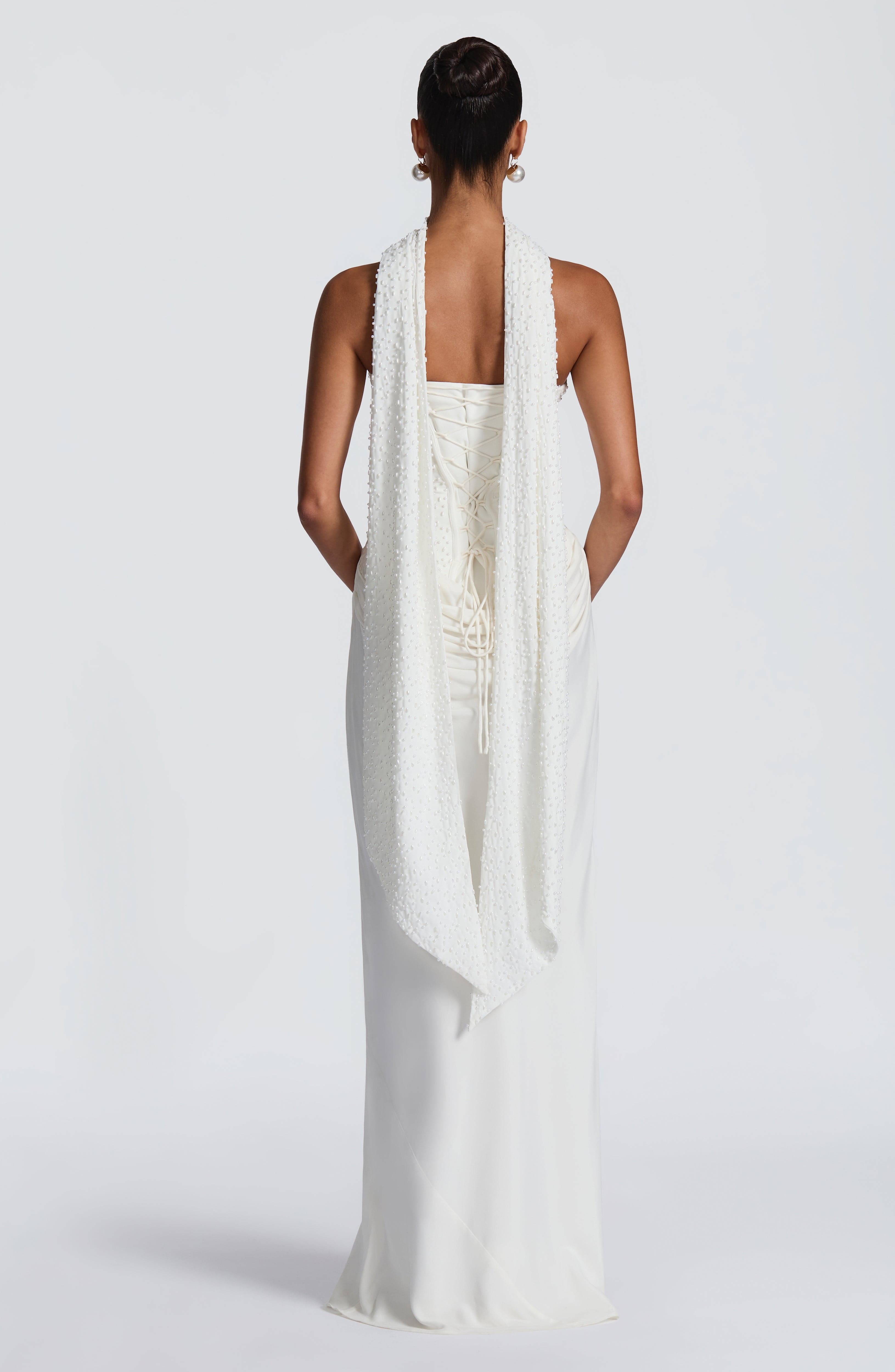 Tindra Maxi Dress - Ivory - Image 13