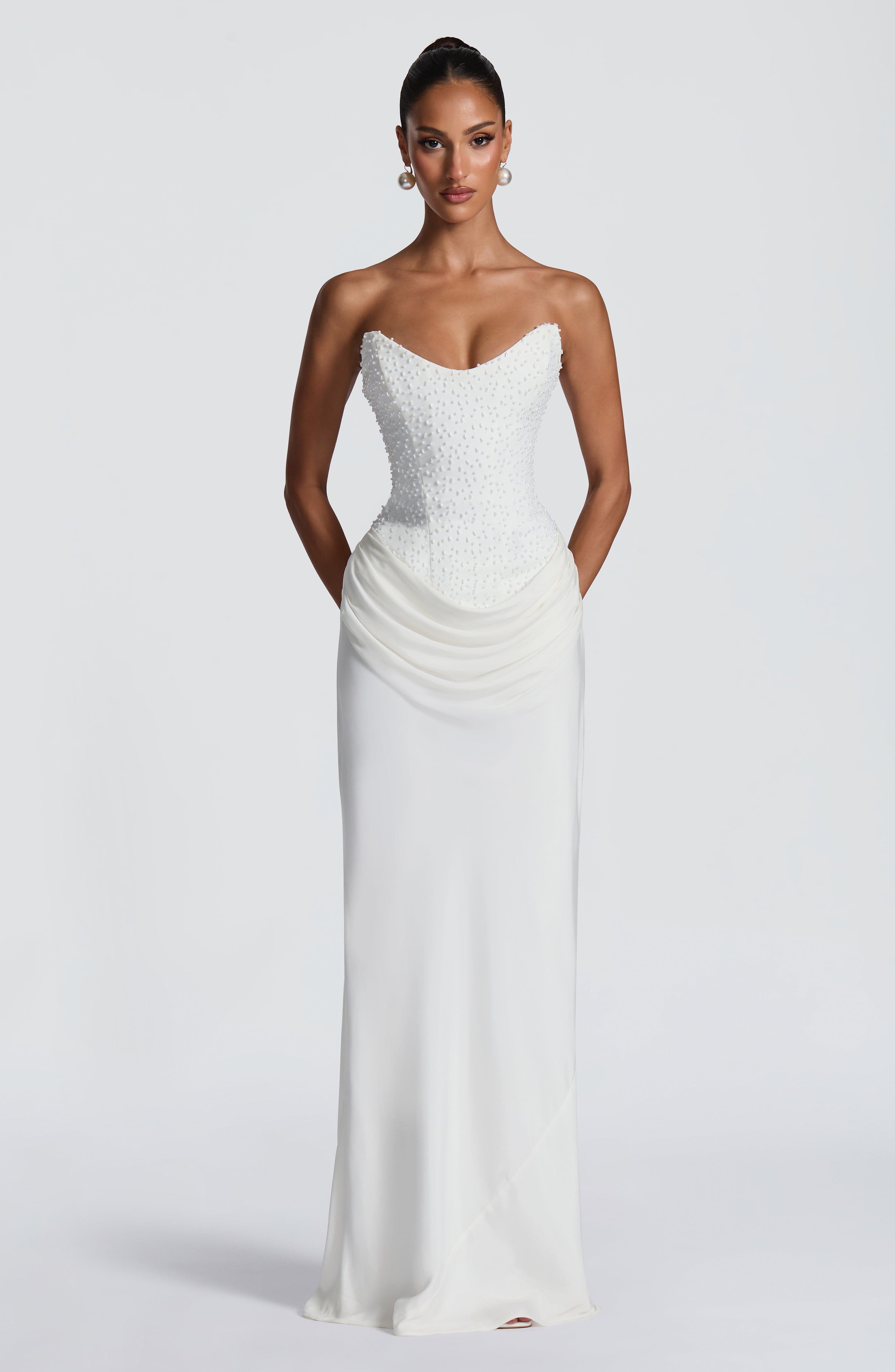 Tindra Maxi Dress - Ivory - Image 7