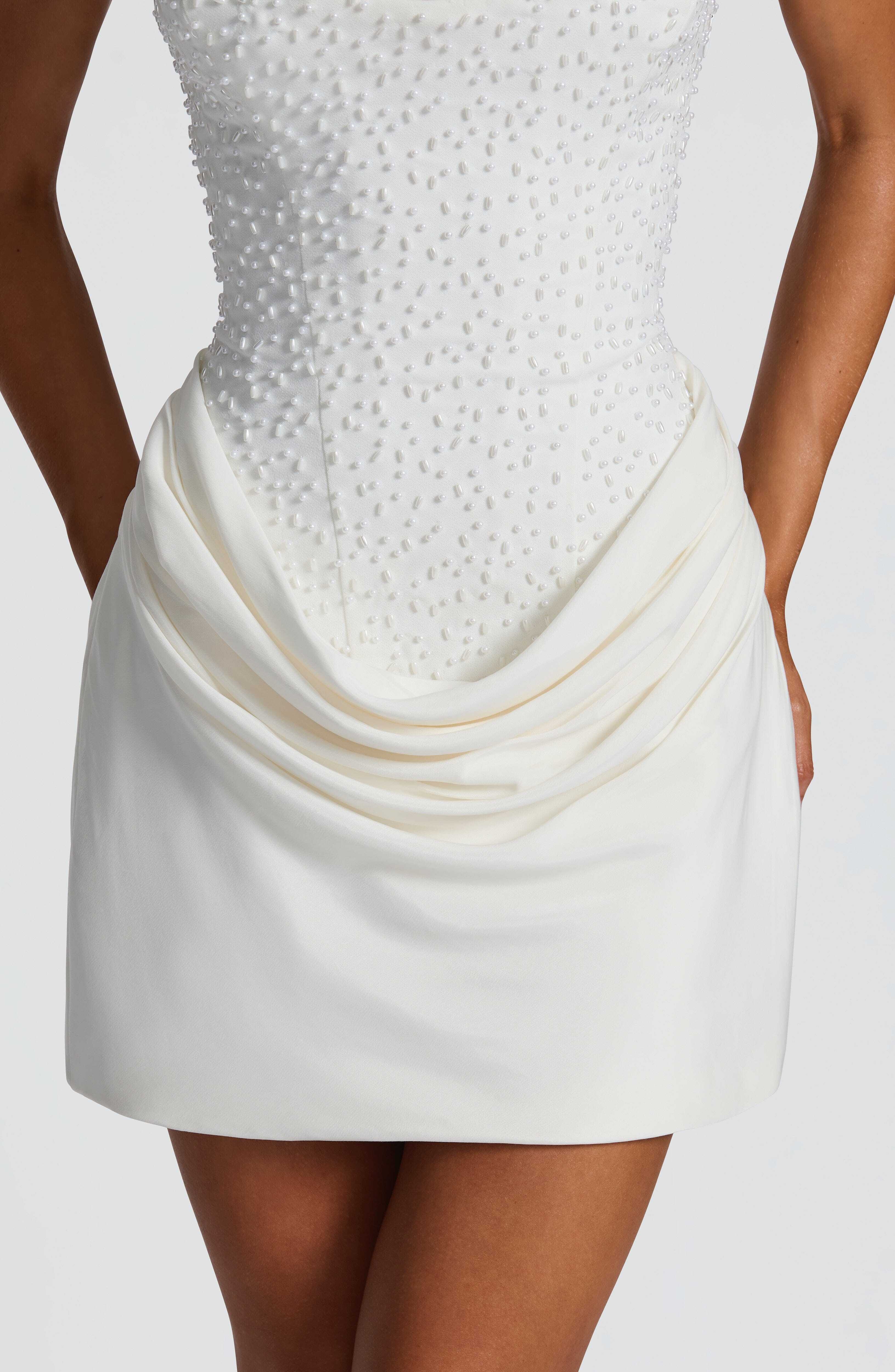 Tindra Mini Dress - Ivory - Image 10