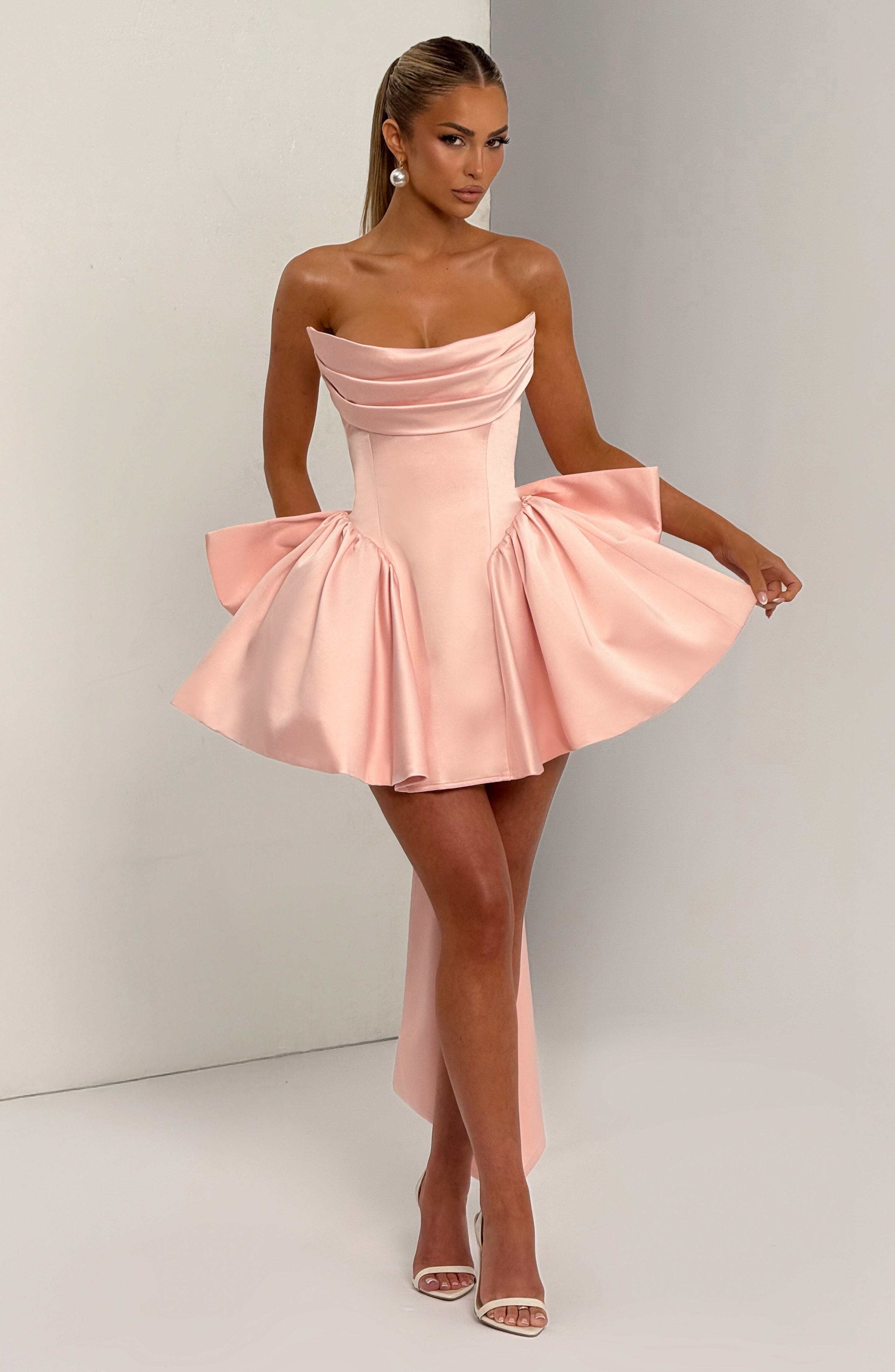 Trinity Mini Dress - Blush - Image 6