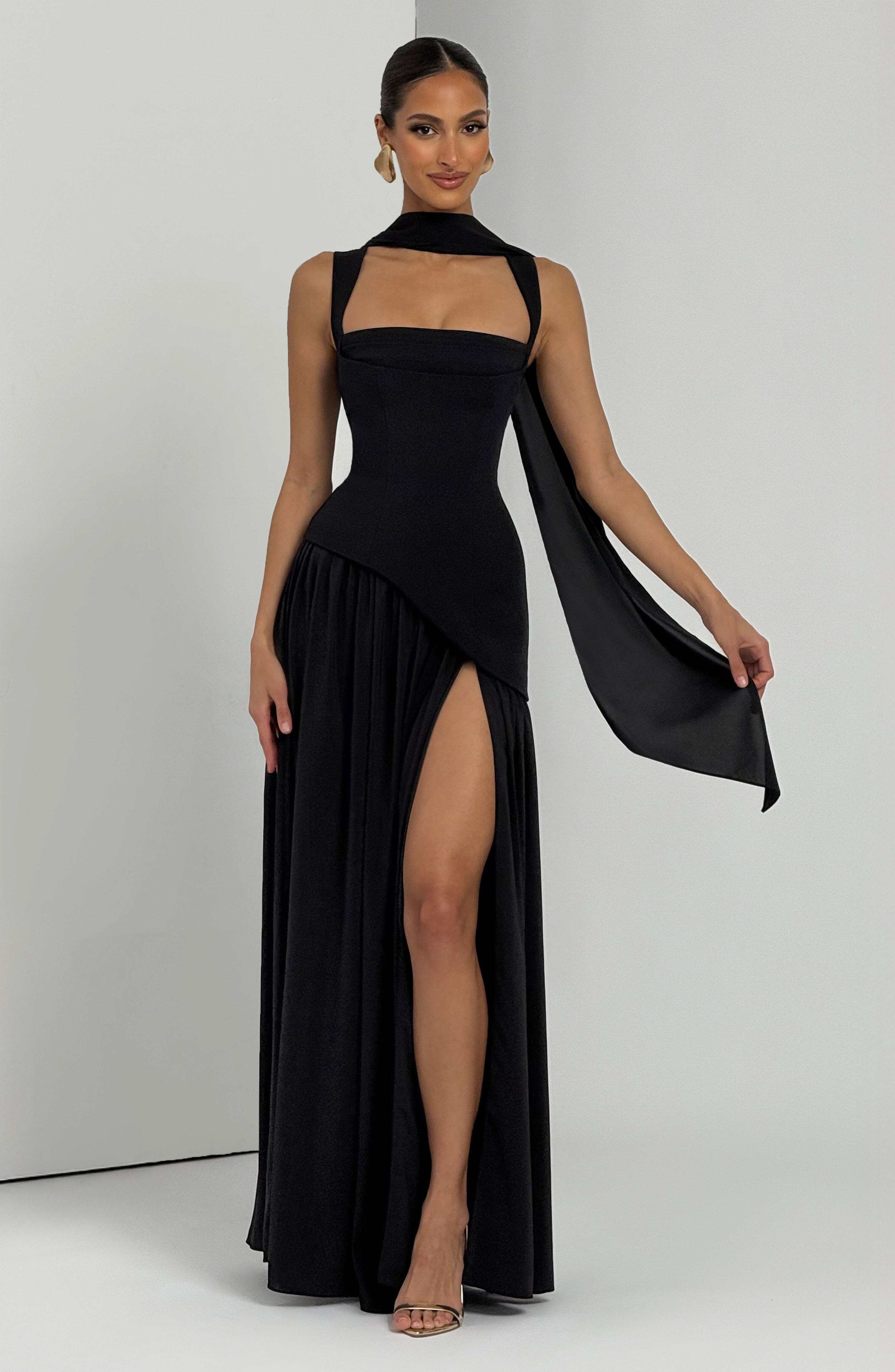 Tullulah Maxi Dress - Black - Image 7