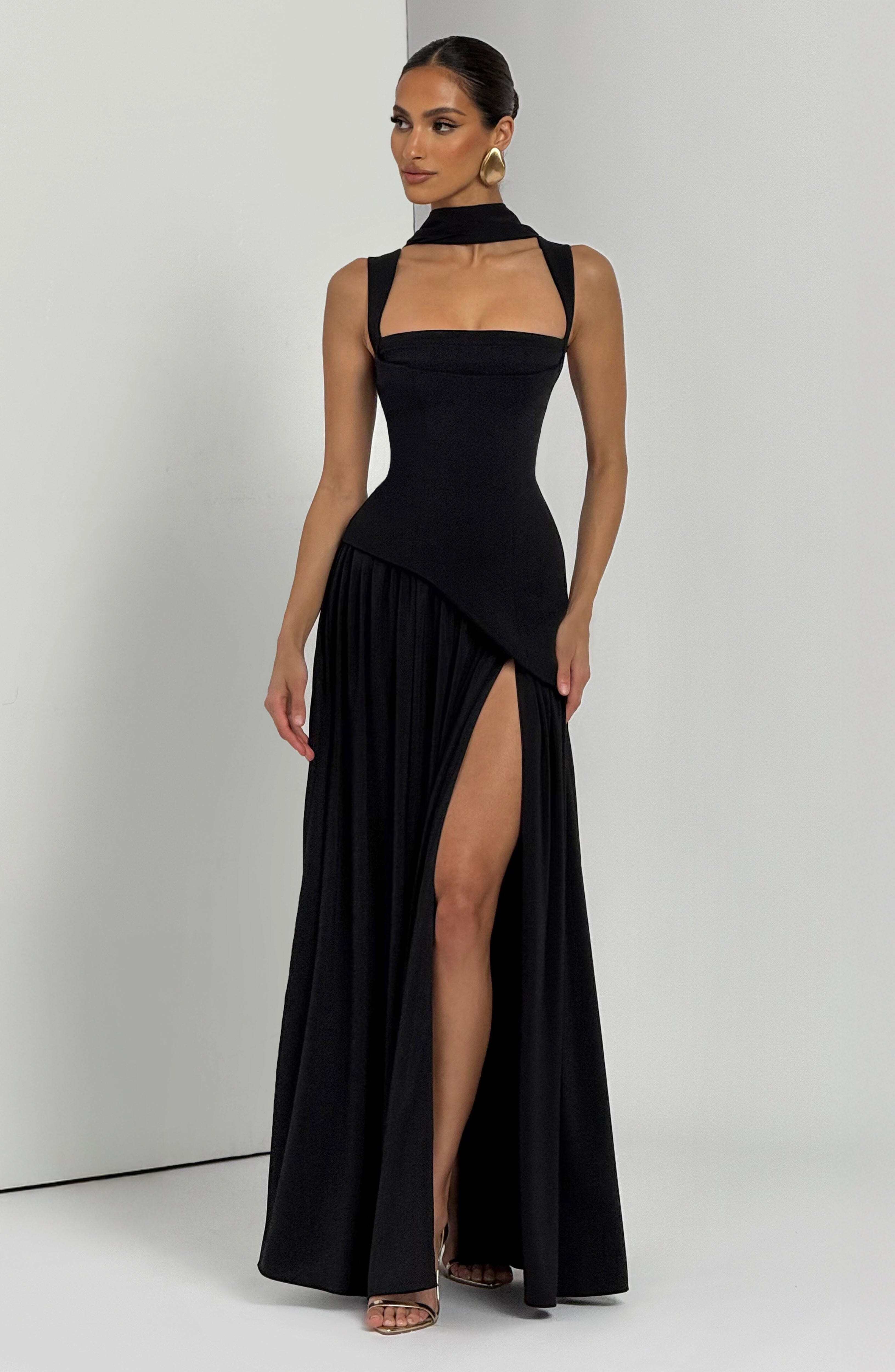 Tullulah Maxi Dress - Black - Image 6