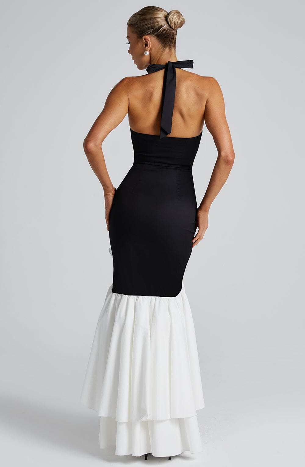 Veronique Maxi Dress - Black/White - Image 3