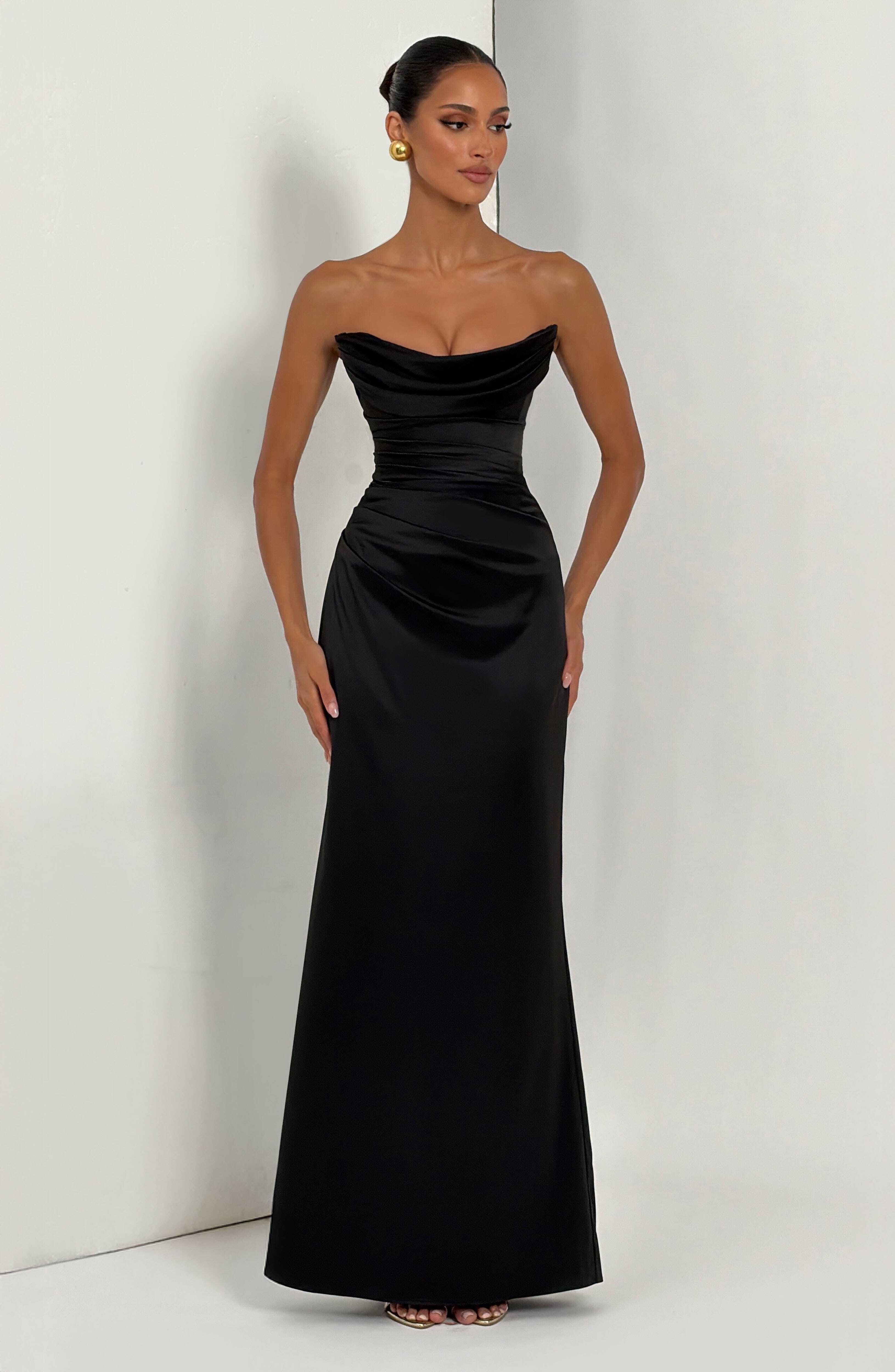 Vessa Maxi Dress - Black - Image 7