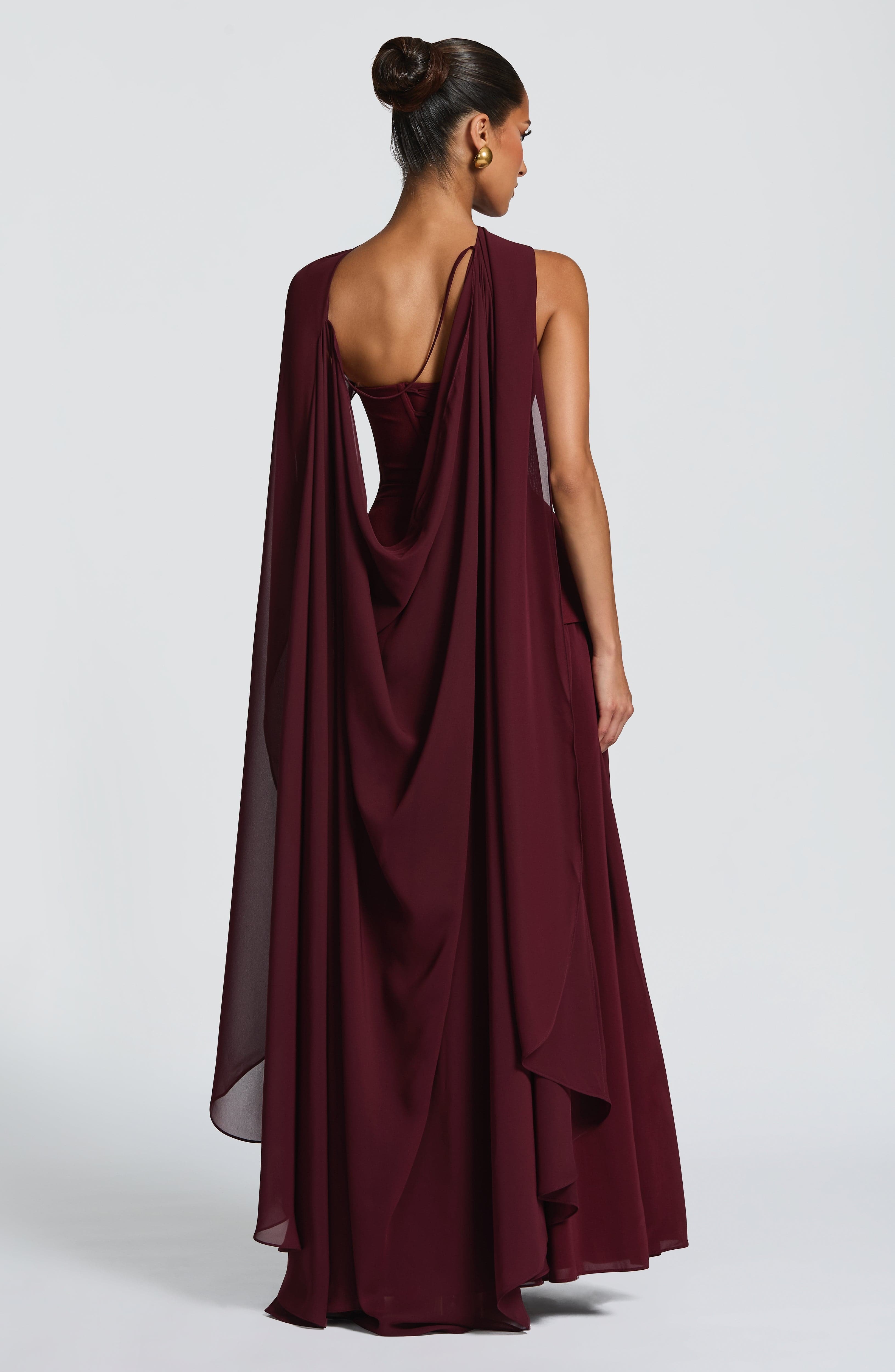 Vietta Maxi Dress - Cherry Lacquer - Image 5